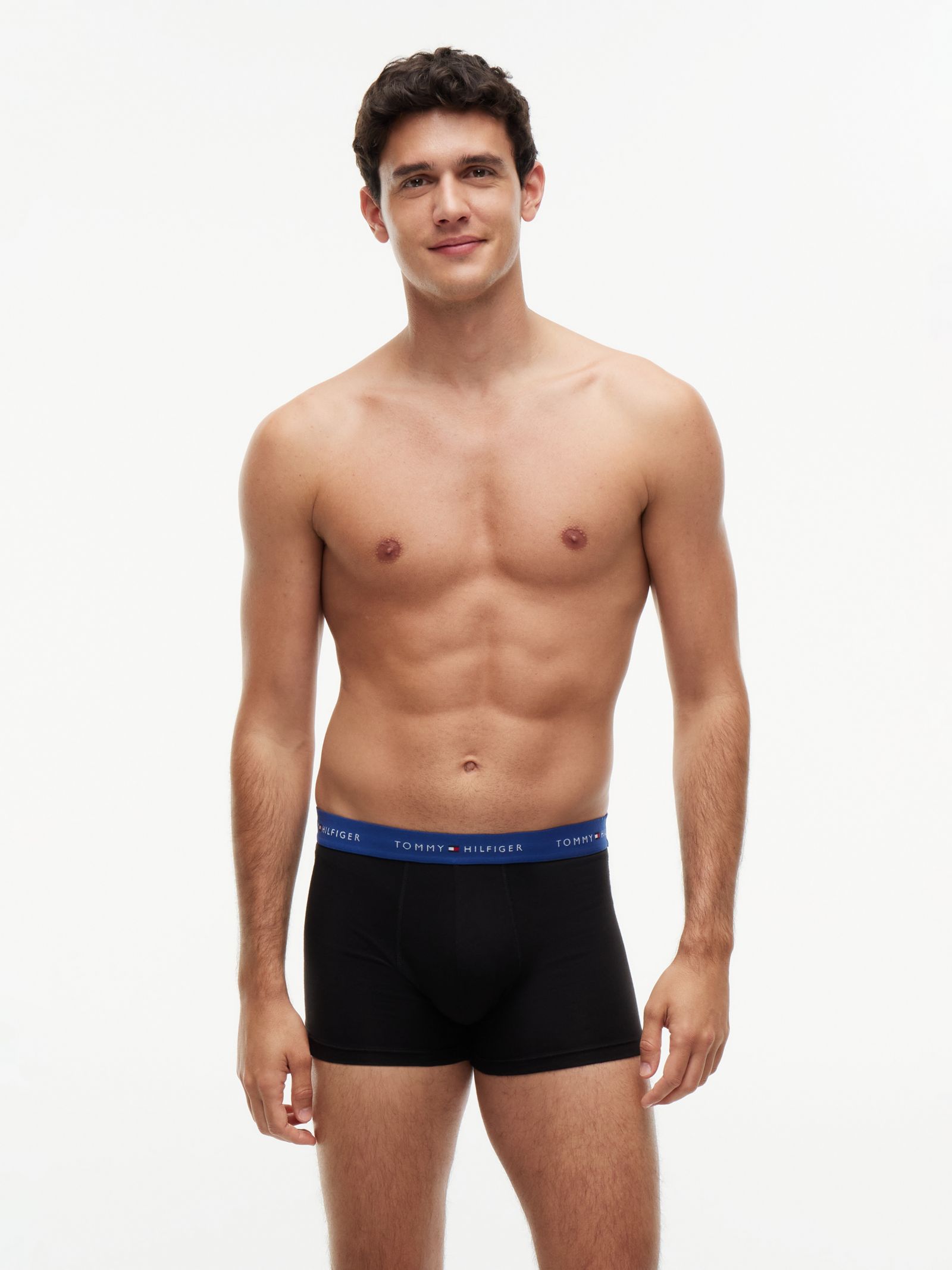 Tommy Hilfiger set van 7 boxershorts met Signature logotaille in zwart