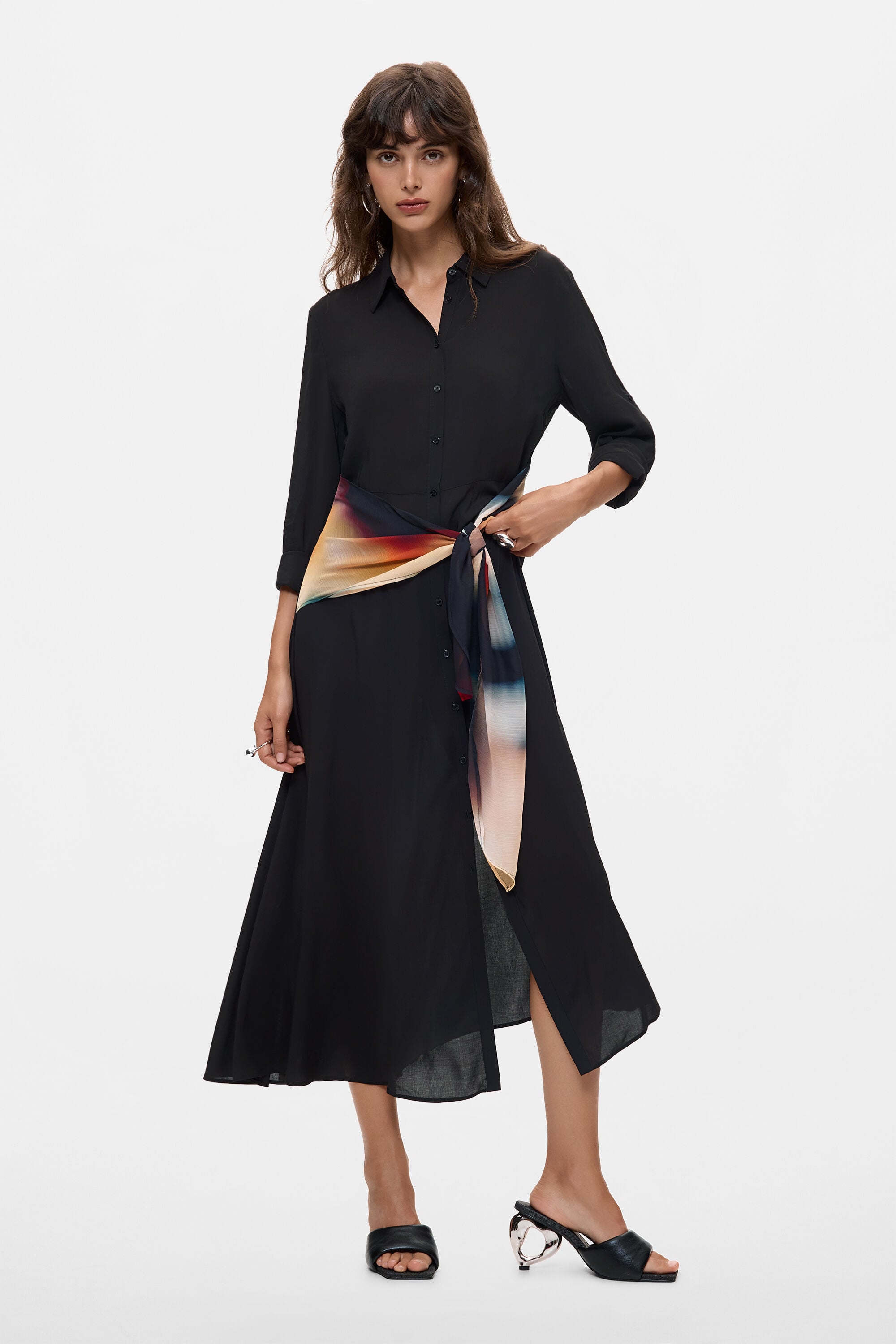 Desigual Midi Overhemdjurk