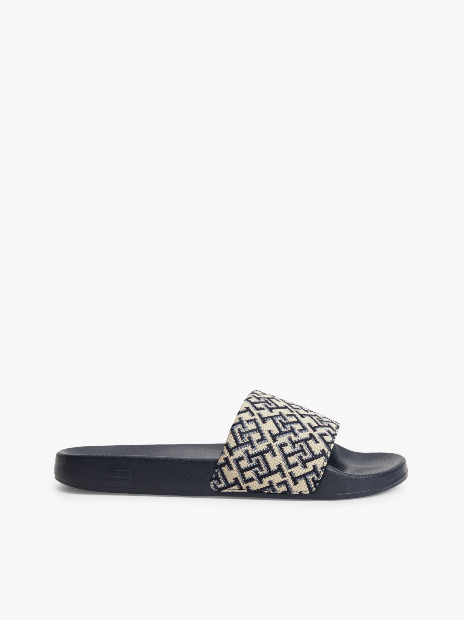 Tommy Hilfiger Badslipper met TH Monogram in marine