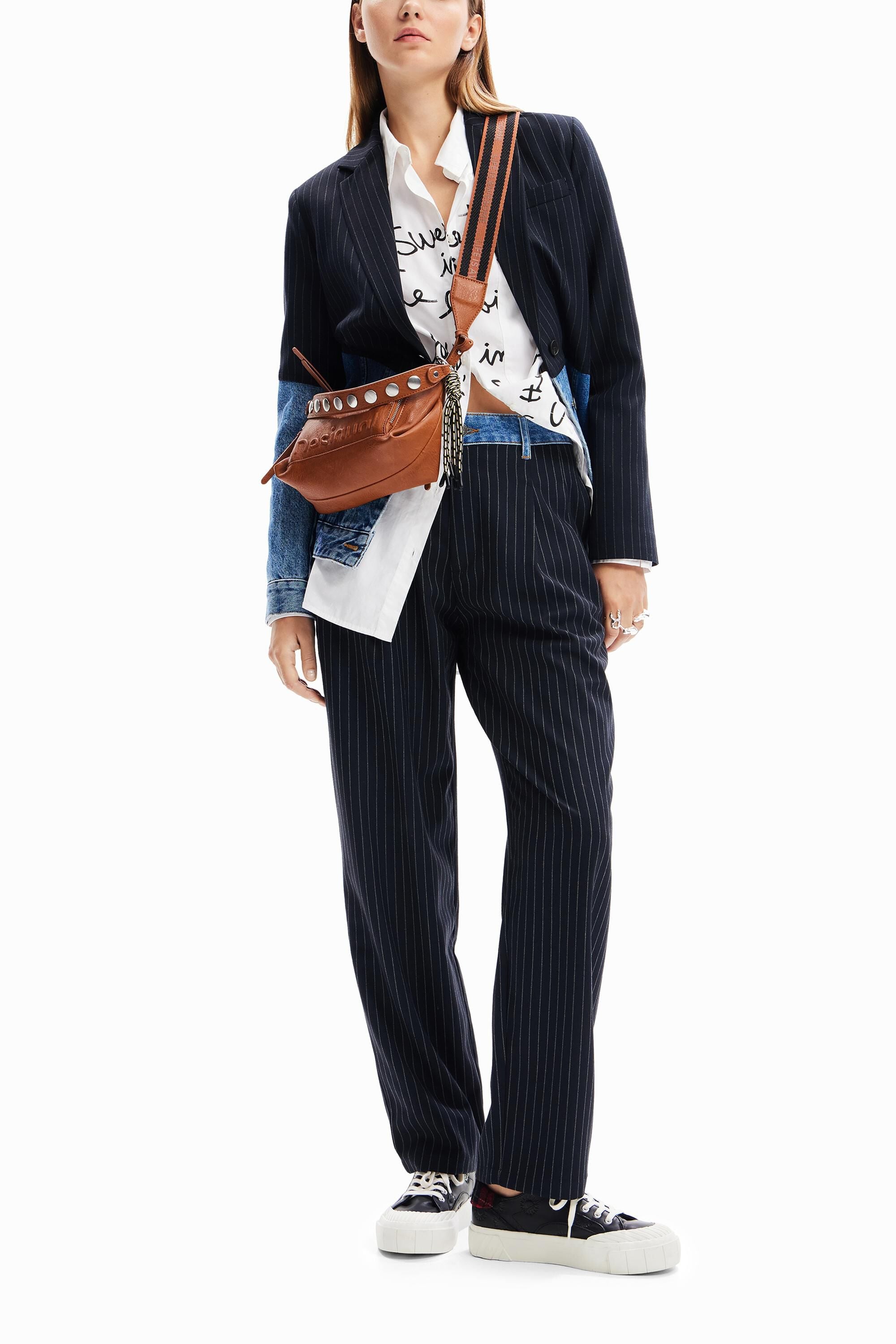 Desigual Hybride denim blazer