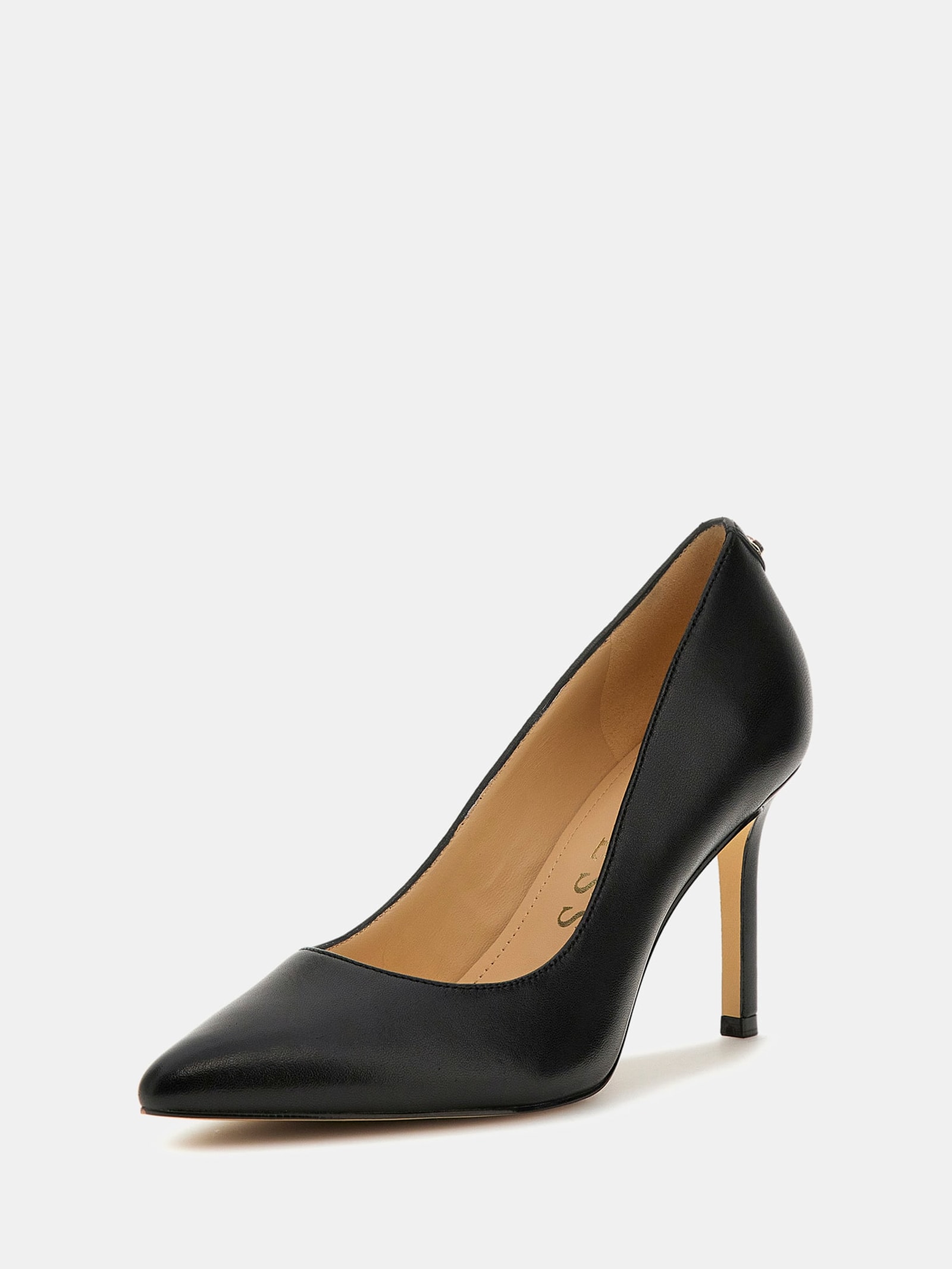 Guess Pump Dabbey Echt Leer in zwart