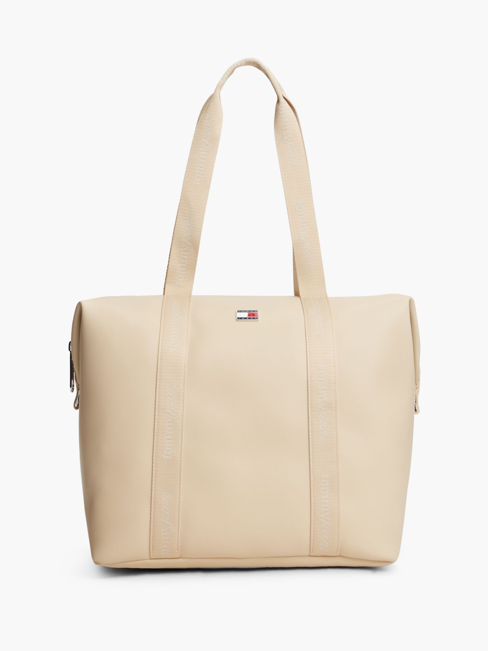 Tommy Jeans Essential Shopper met Repeat Logo for women in beige