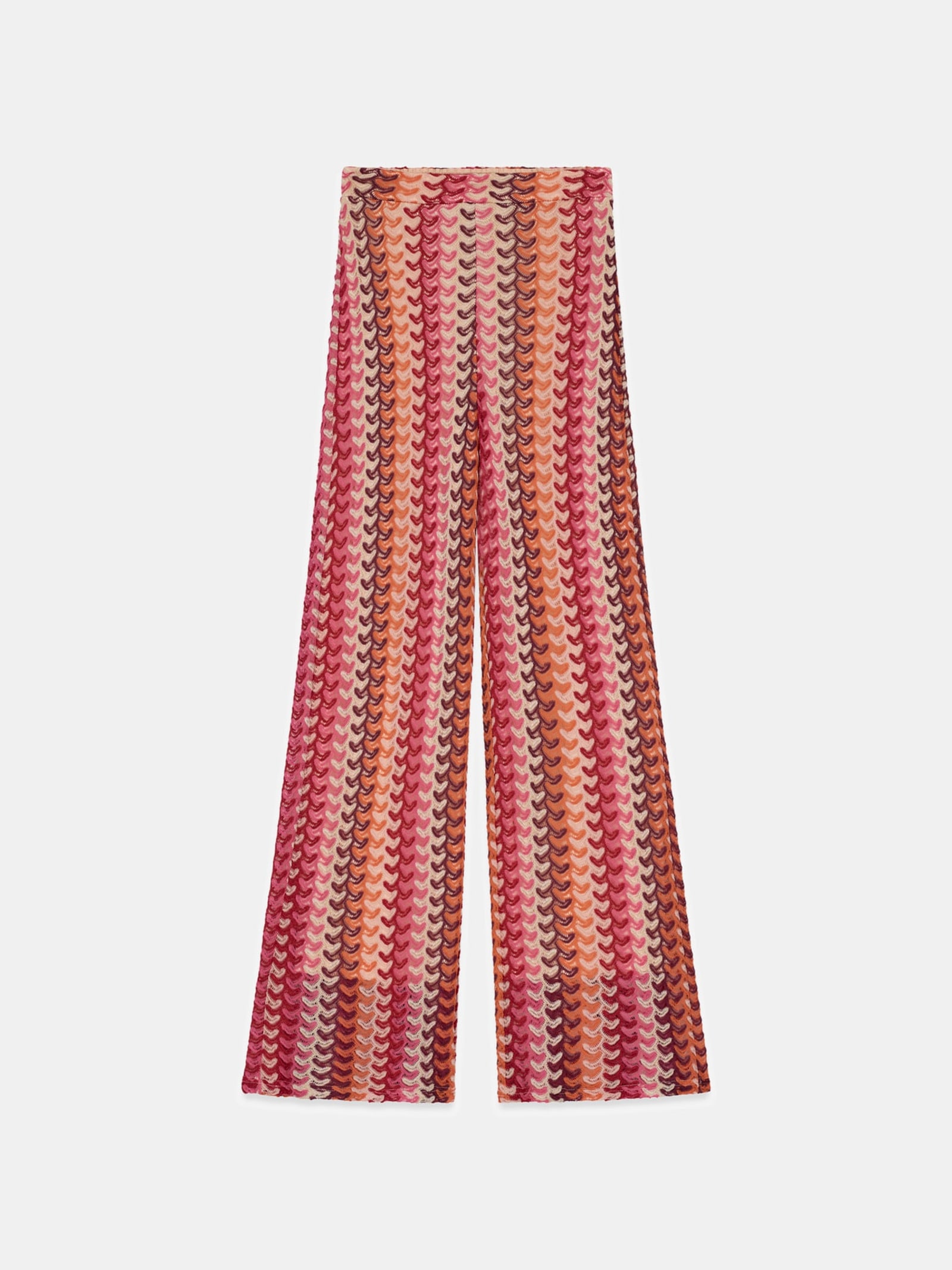 Guess Gestreepte Broek Wijde Pijpen