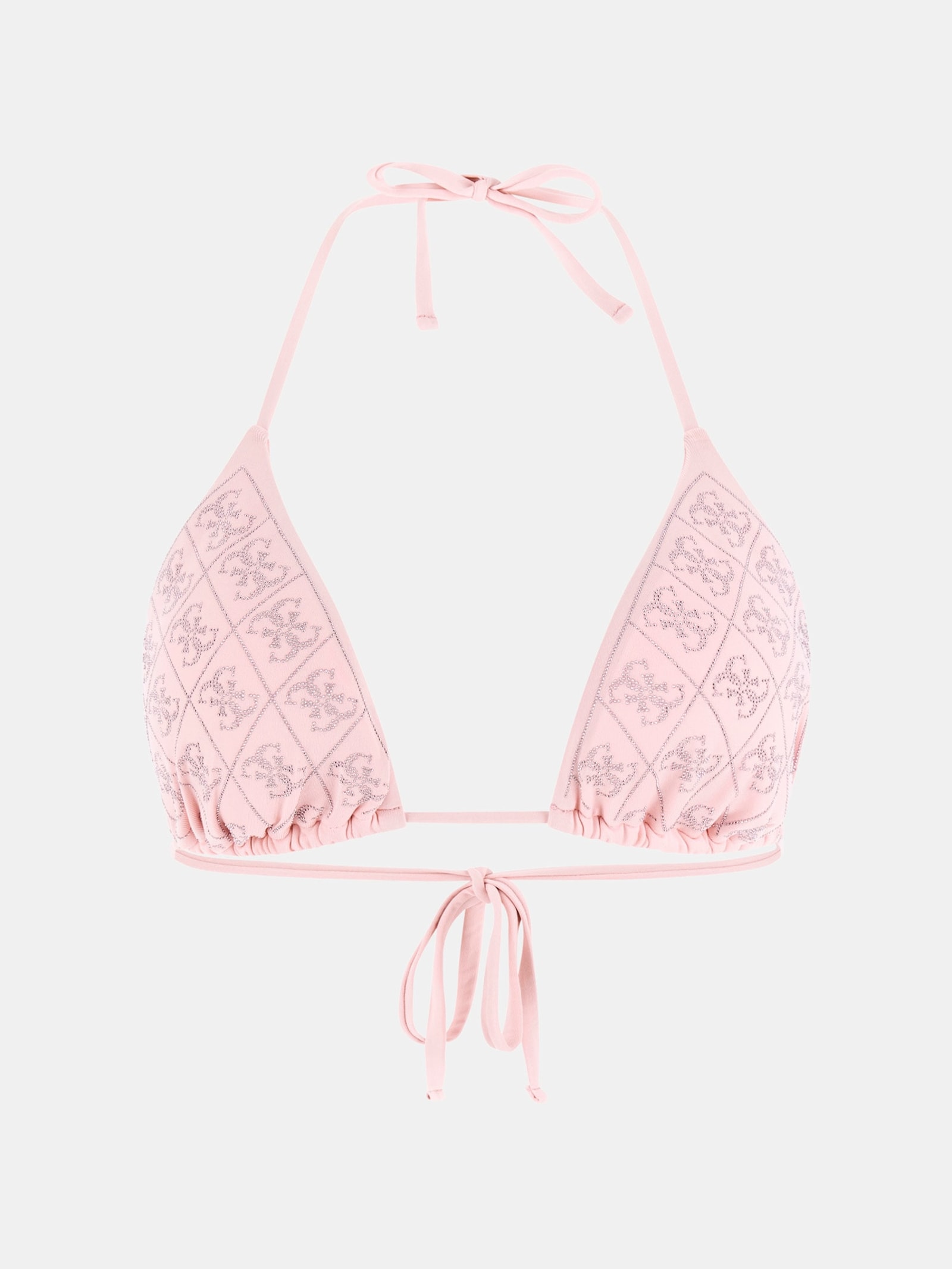Guess 4G Logo Driehoek Bikini Top in roze