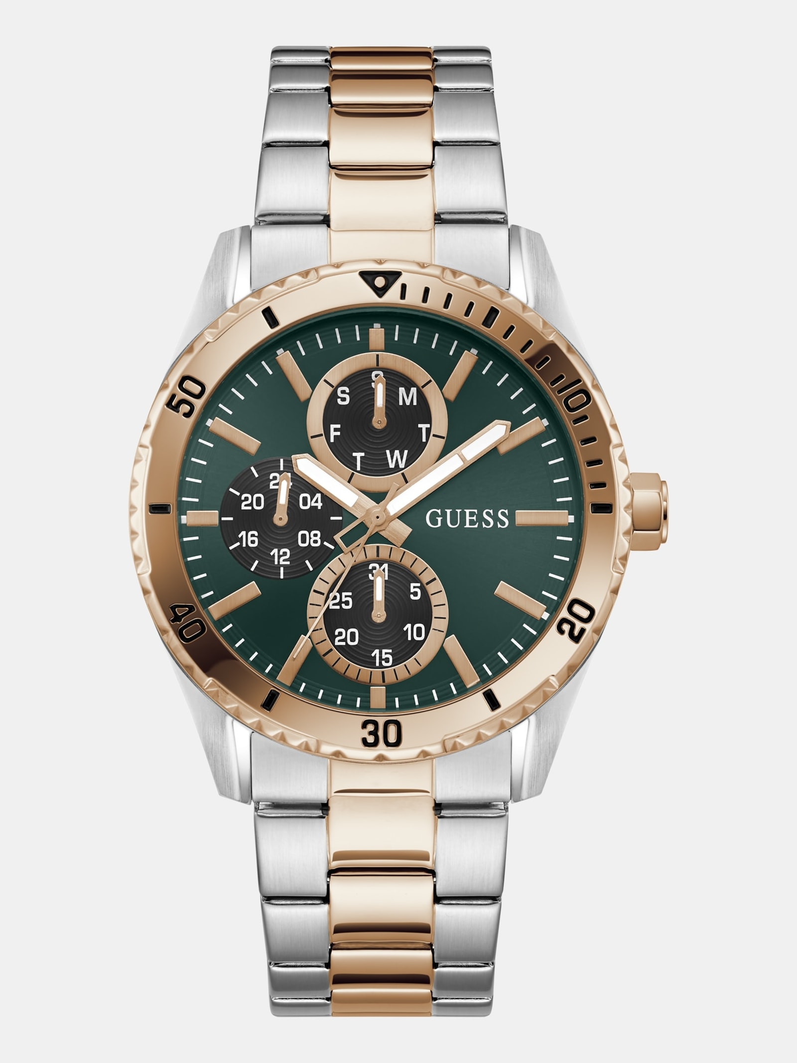 Guess Multi-Functioneel Horloge Van Roestvrij Staal 43 Mm in zilver