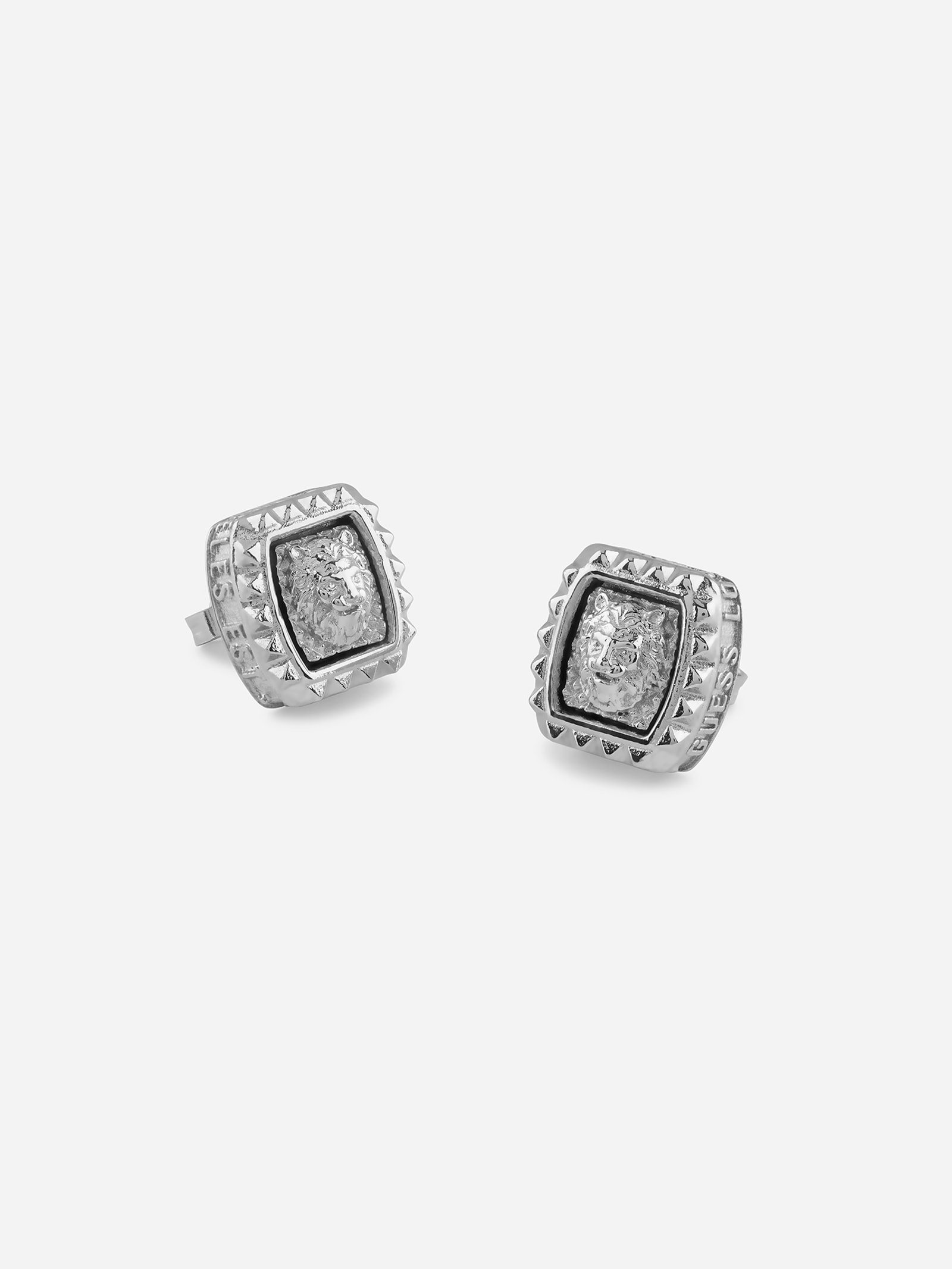 Guess Lion King Oorbellen in zilver