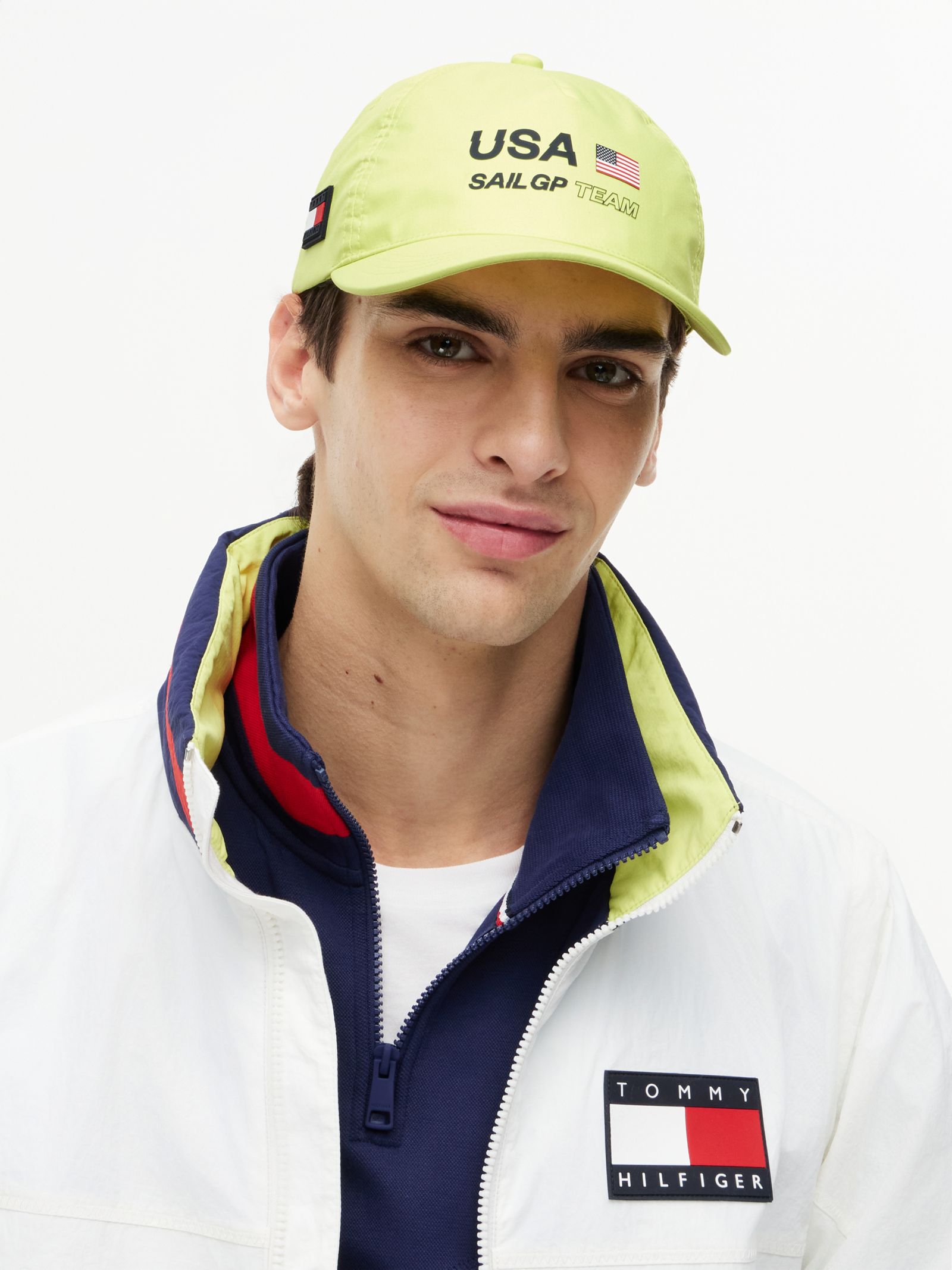 Tommy Hilfiger Tommy X Us Sail Gp Team waterafstotende pet in geel