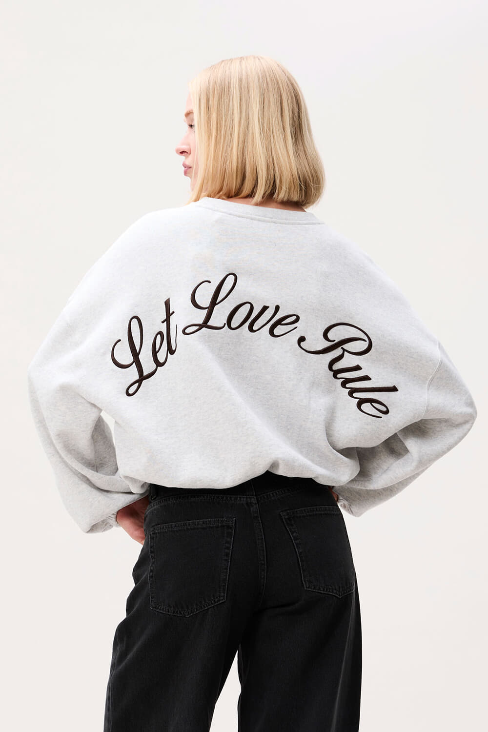 Catwalk Junkie Sweater Oversized Graphic Grijs dames