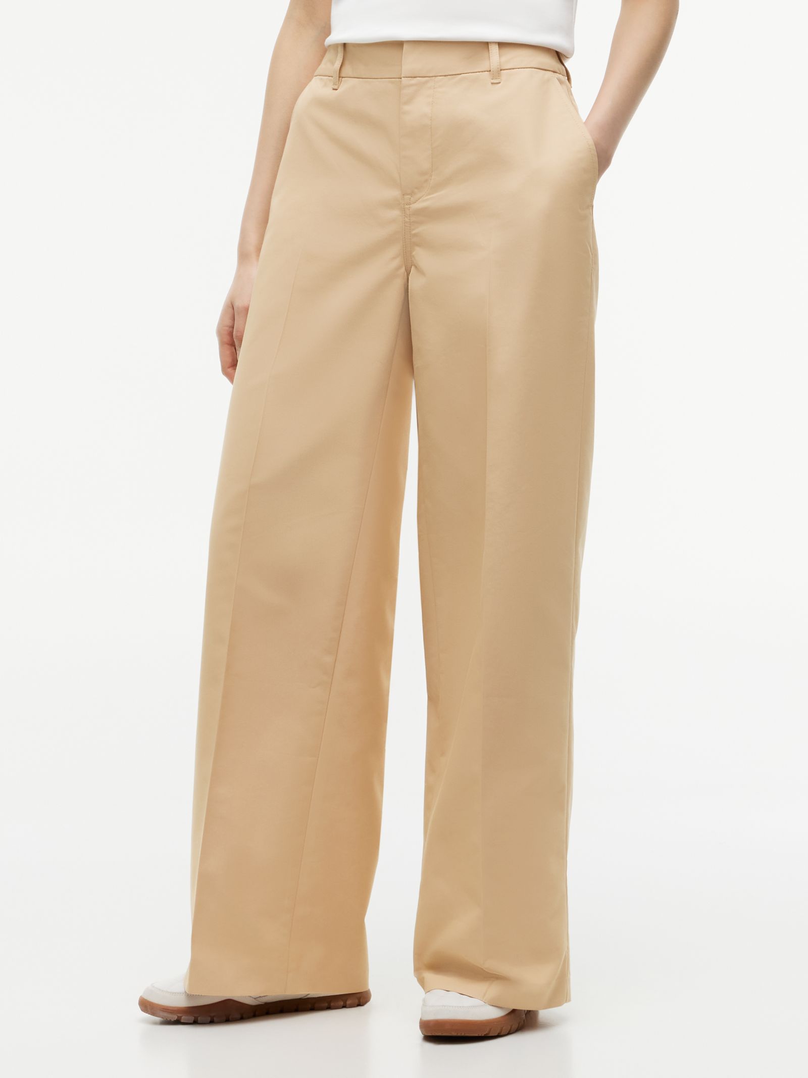 Tommy Jeans Twill chino met wijde fit in beige