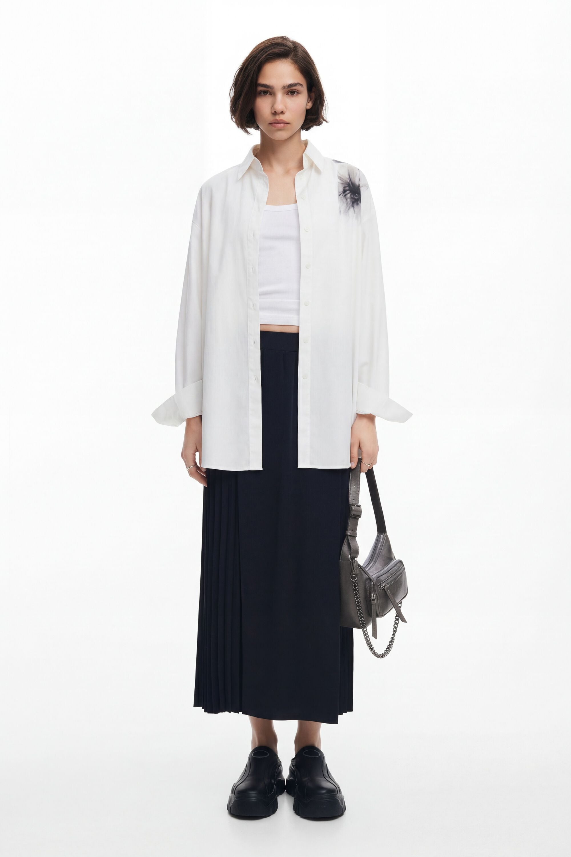 Desigual Midi rok met plooien