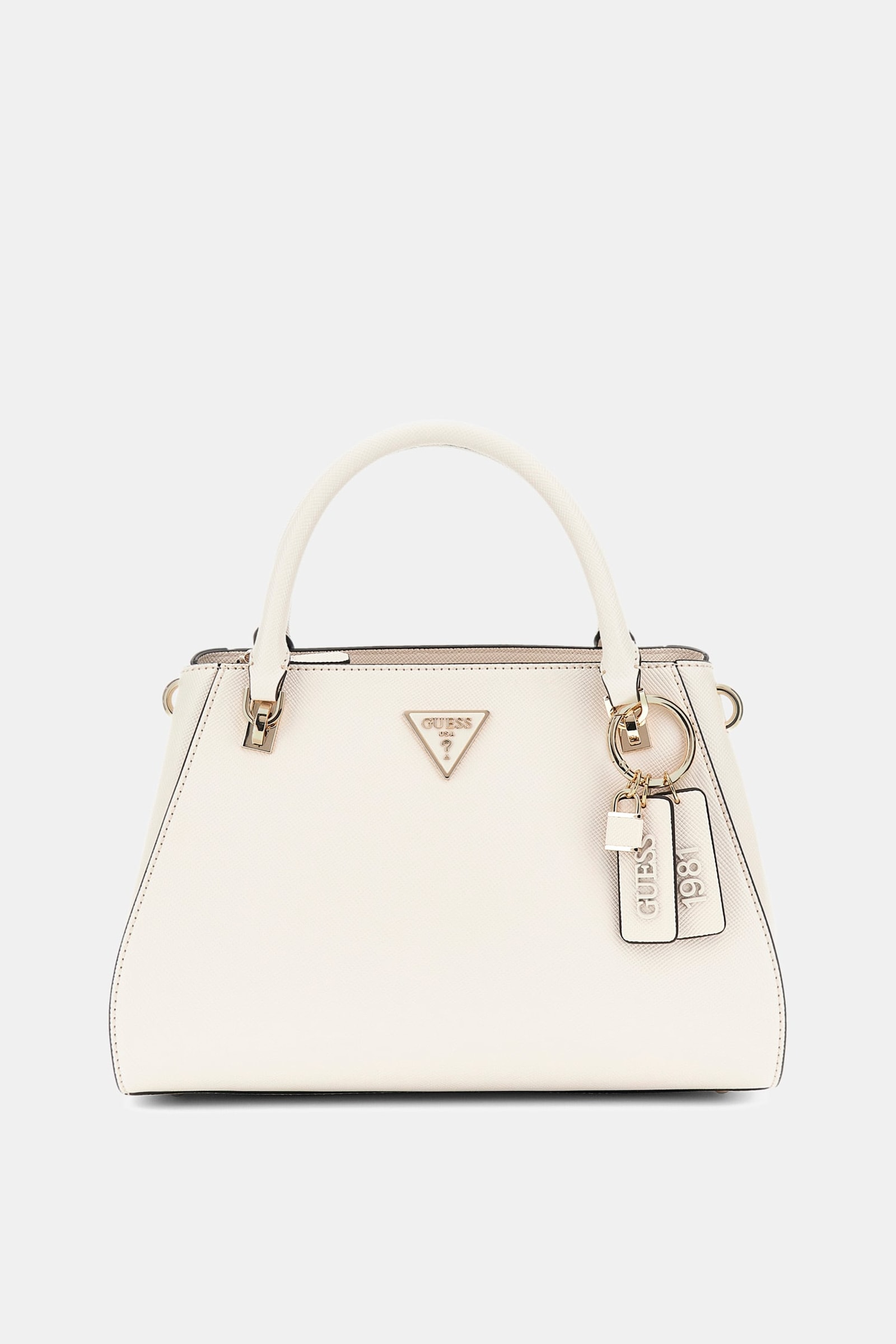 Guess Handtas Noelle Saffiano in beige