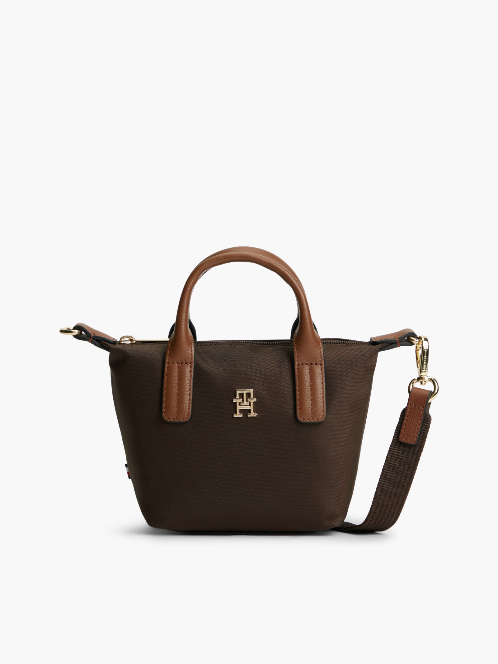 Tommy Hilfiger Popette crossbody shopper in bruin