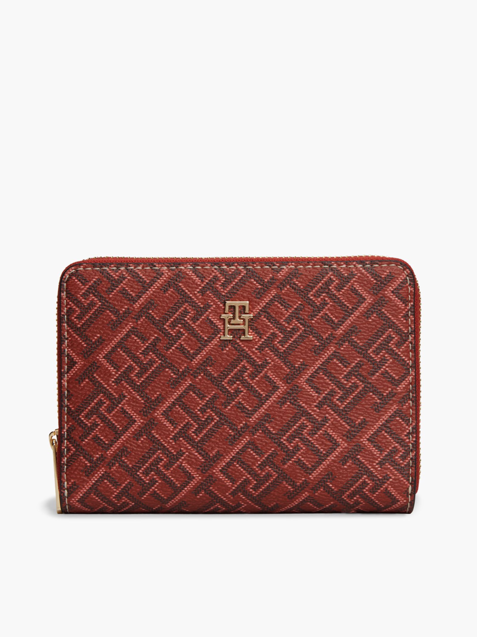 Tommy Hilfiger Zip around portemonnee met TH Monogram in cadeaubox