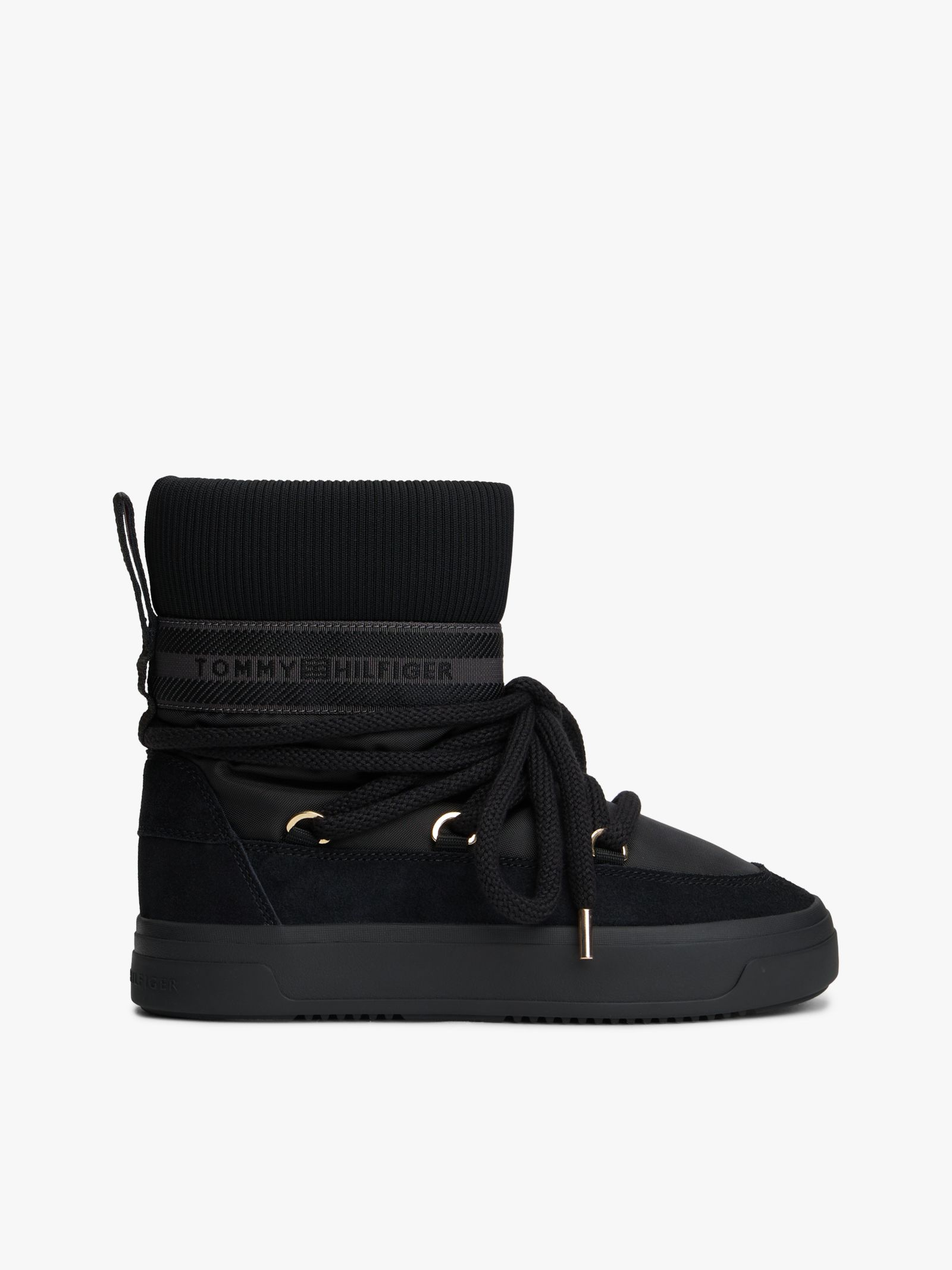 Tommy Hilfiger Waterafstotende veter snowboot met warme voering