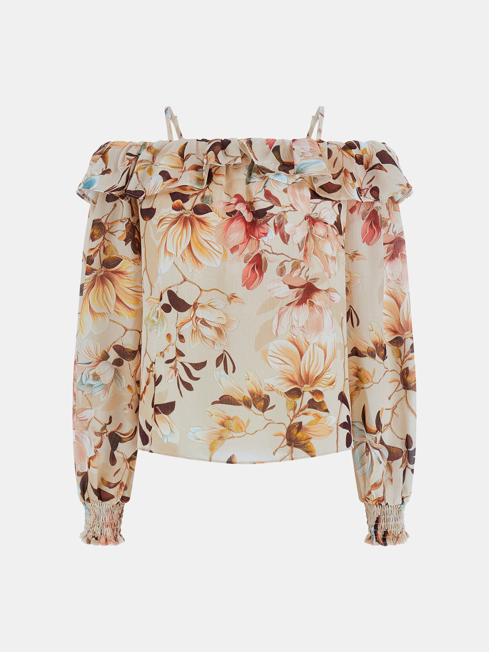 Guess Chiffon Blouse Met Print