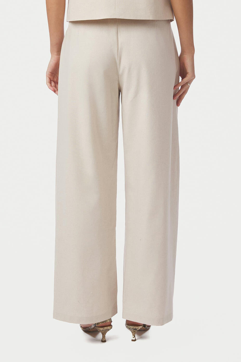 Neo Noir Broek Essiall Linnen Crème dames