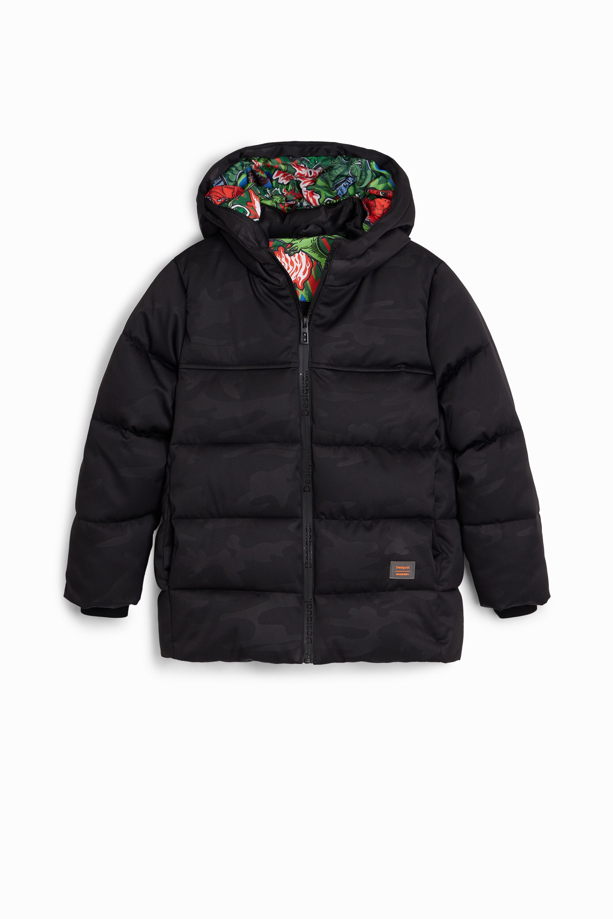 Desigual Lange jas met zakken