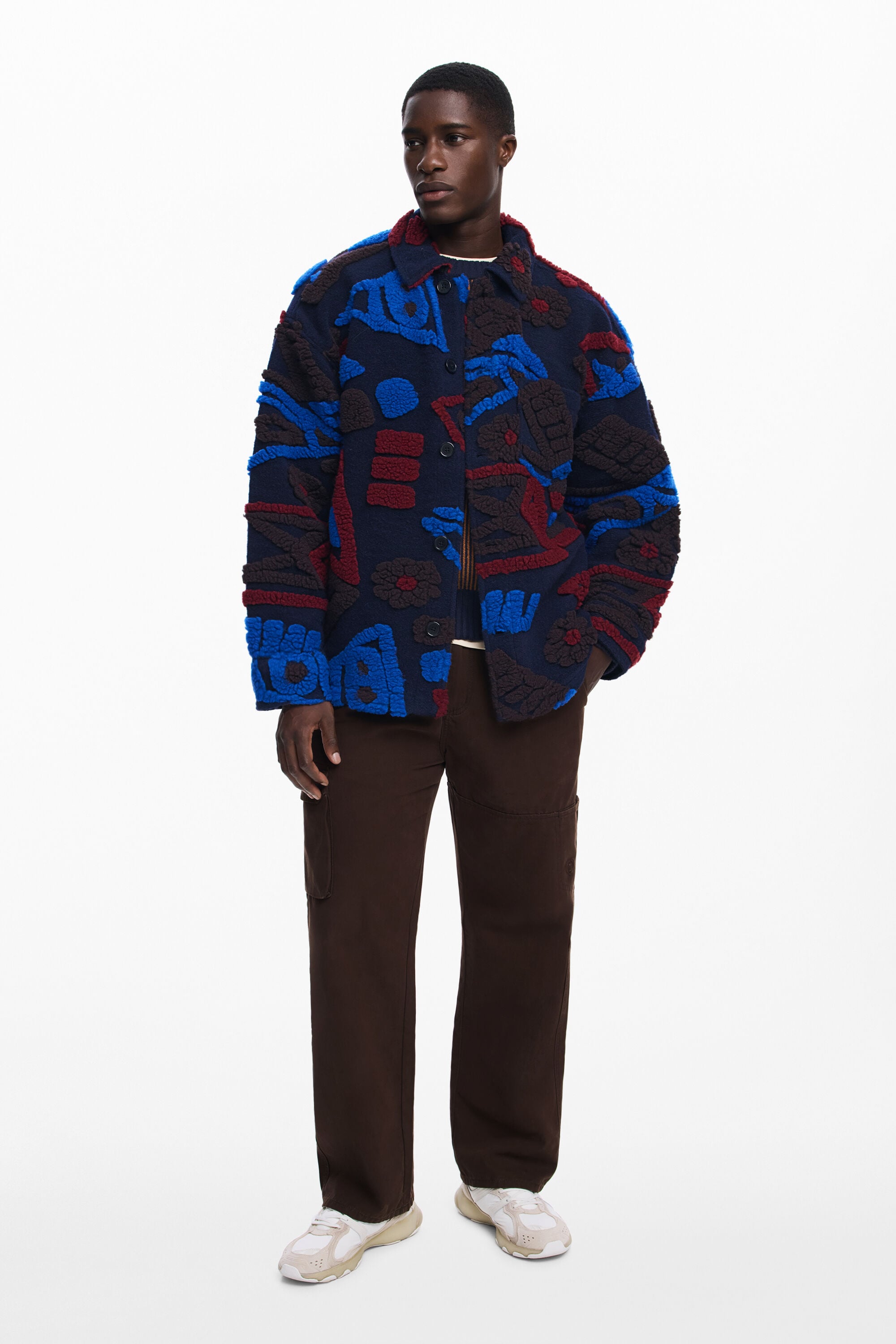 Desigual Etnisch jack met reliëf