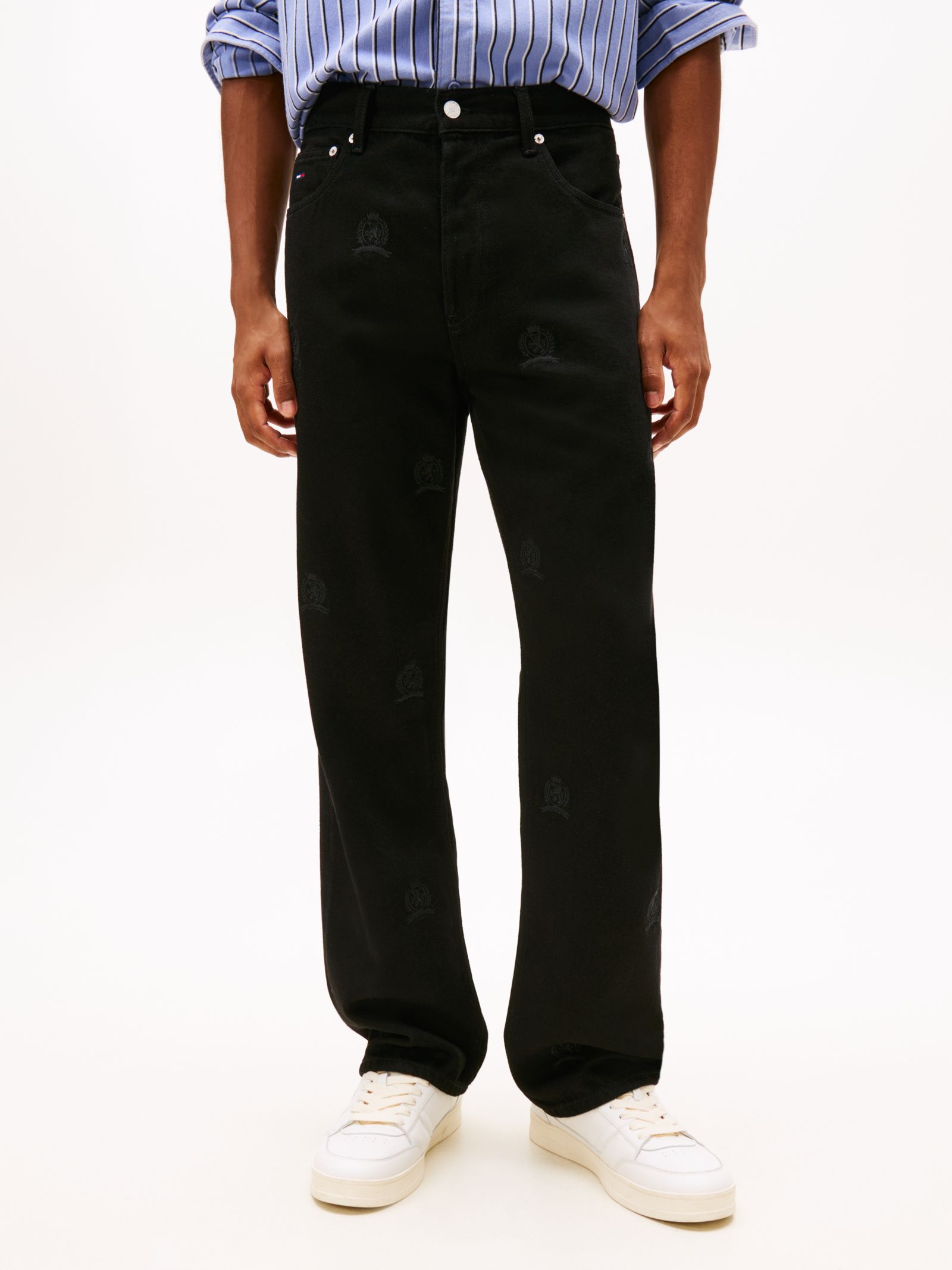 Tommy Jeans Otis Straight geborduurde jeans
