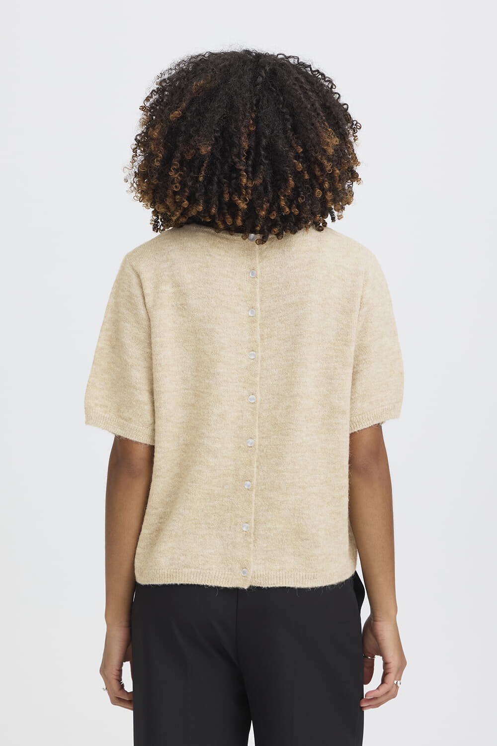 Ichi Sweater Kamara Beige dames