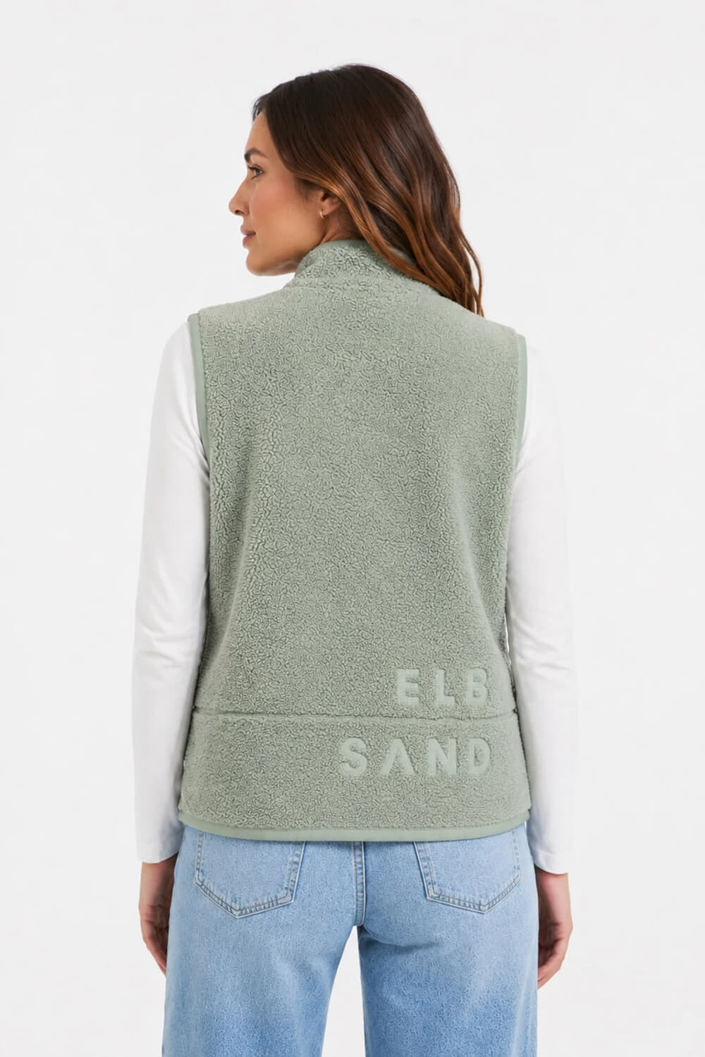Elbsand Gilet Nisa Fleece Regular Fit Groen dames