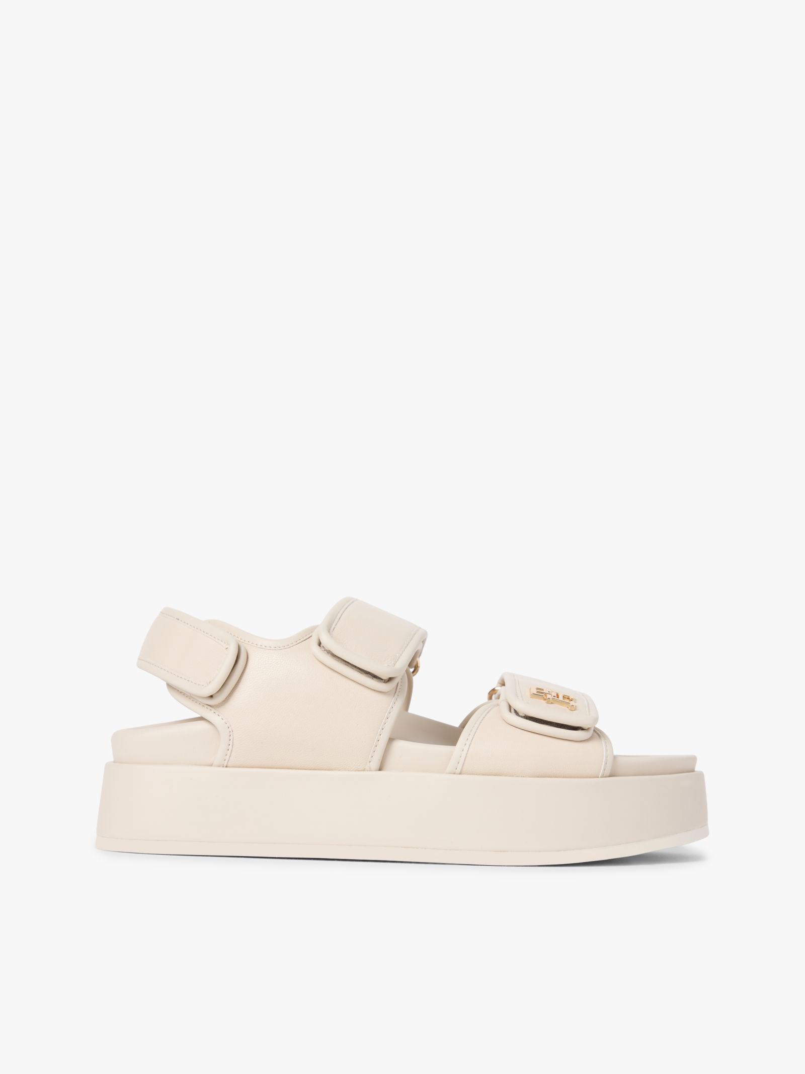 Tommy Hilfiger Leren platformsandaal met TH monogram