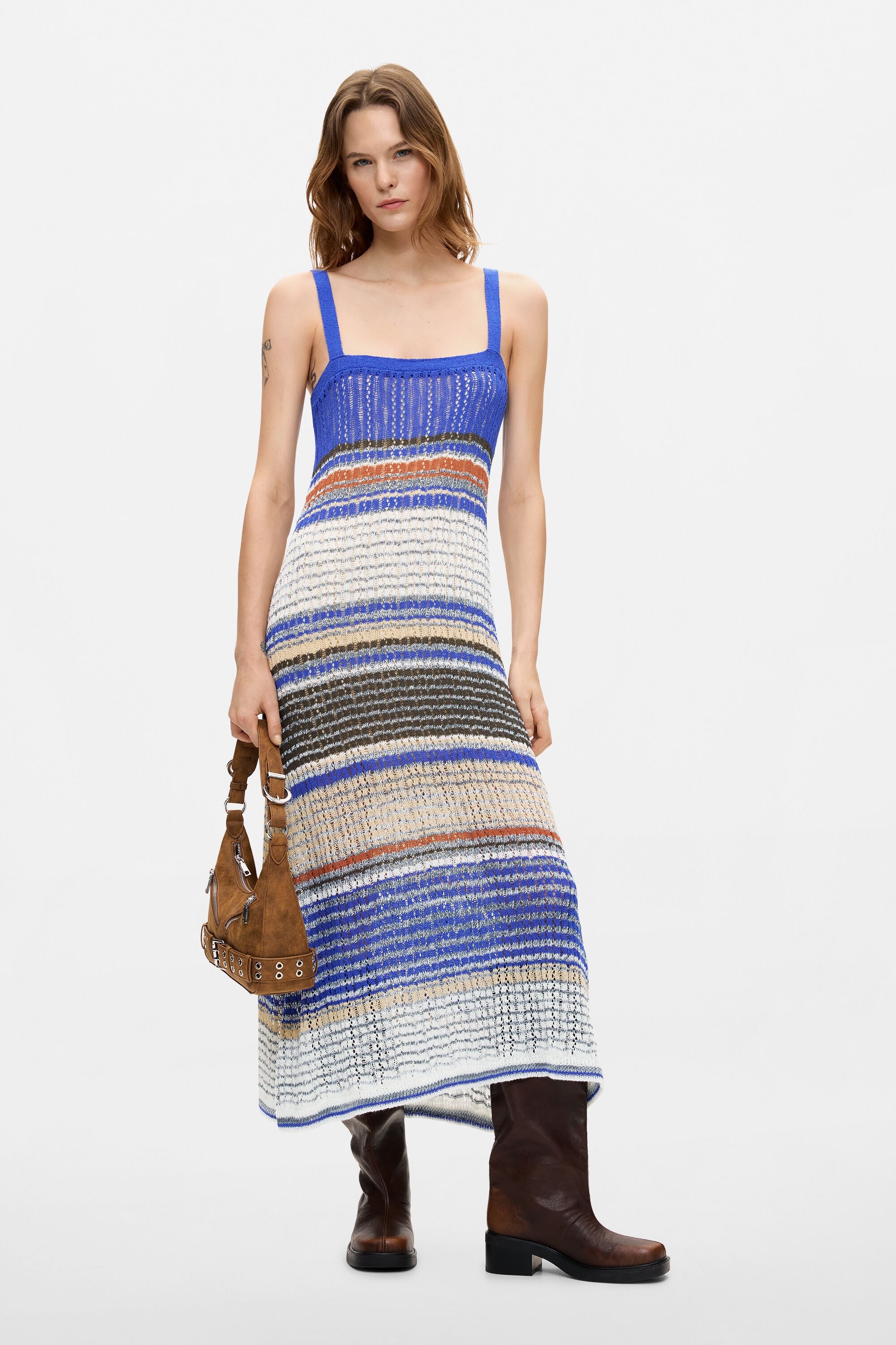 Desigual Lange gebreide jurk