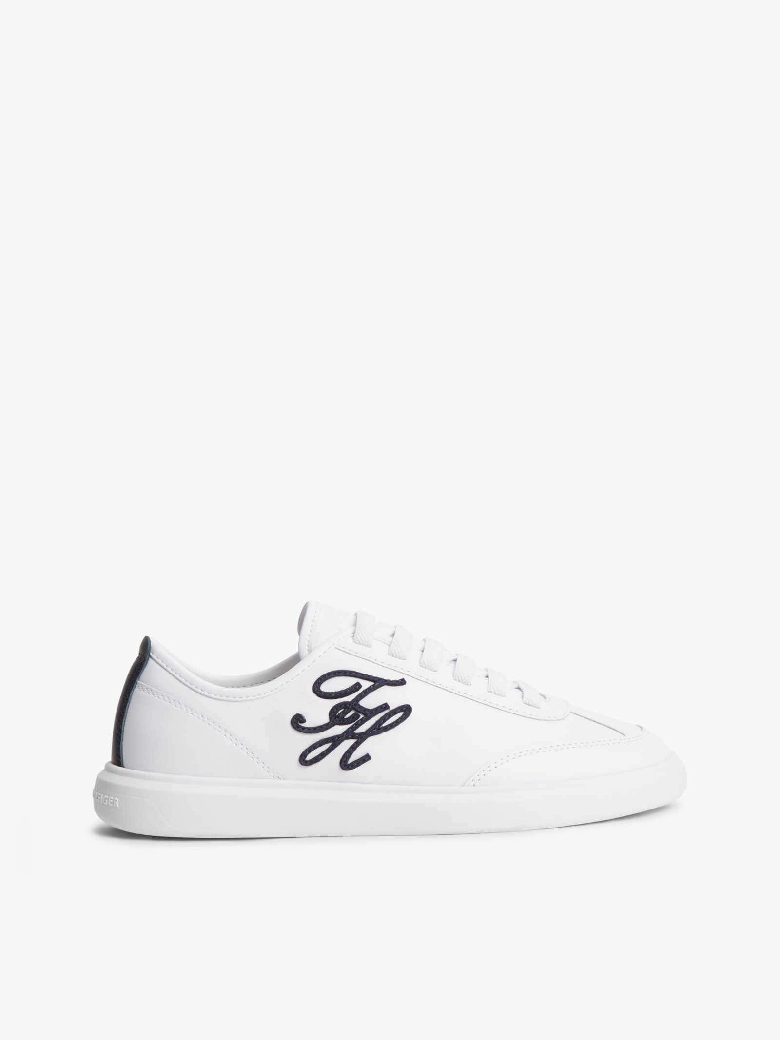 Tommy Hilfiger Lichtgewicht leren court sneaker met logo