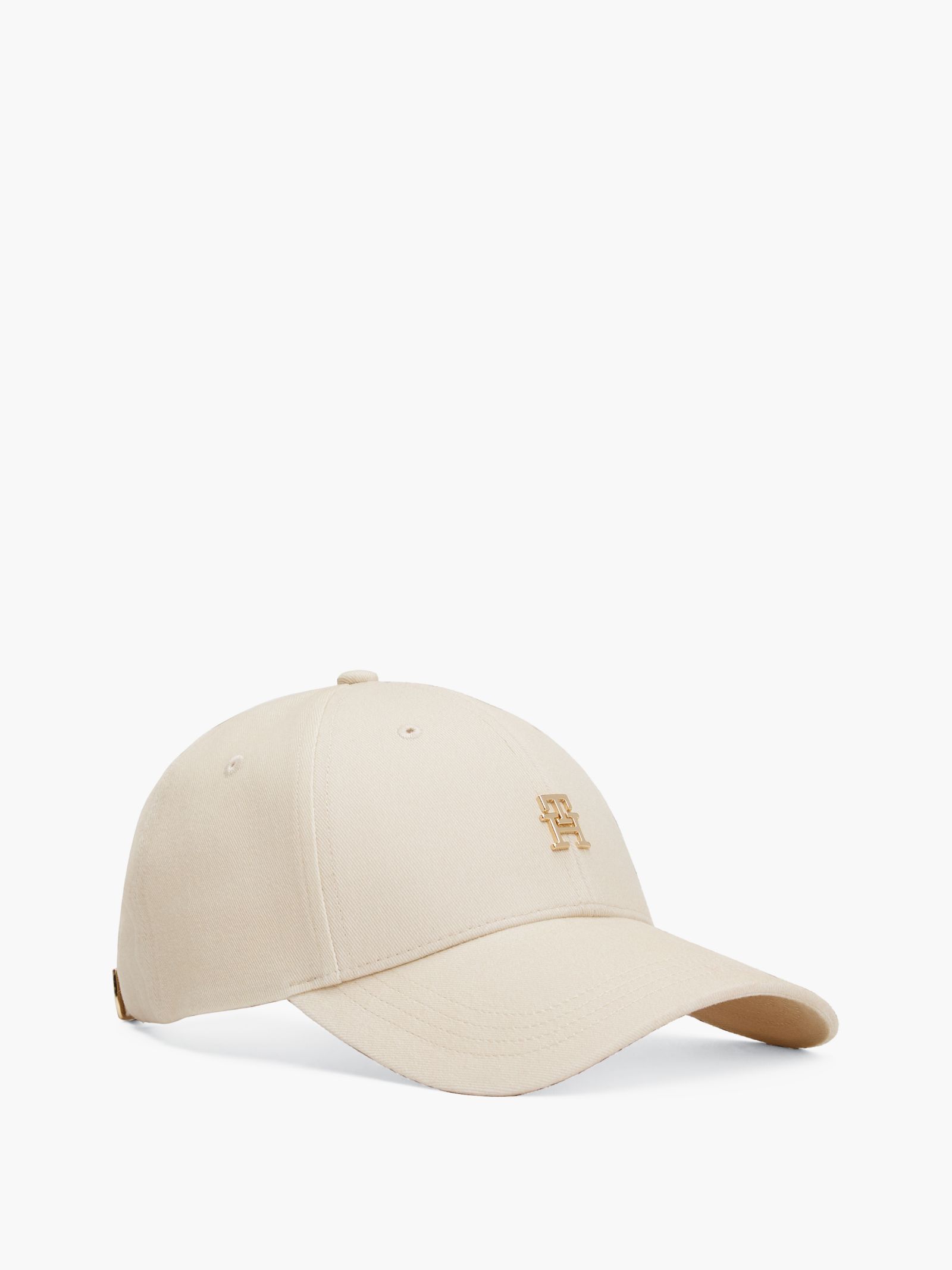 Tommy Hilfiger Chic baseballpet met metalen TH Monogram in beige