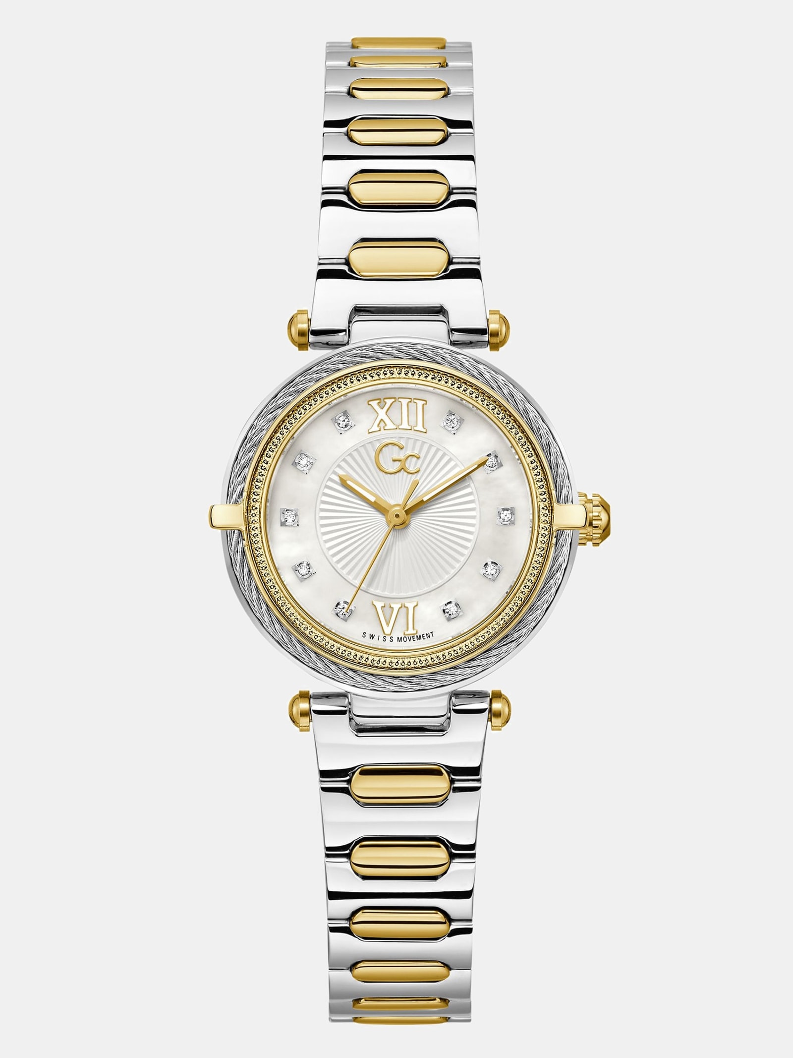 Guess Gc Analoog Horloge Van Roestvrij Staal 30 Mm in zilver