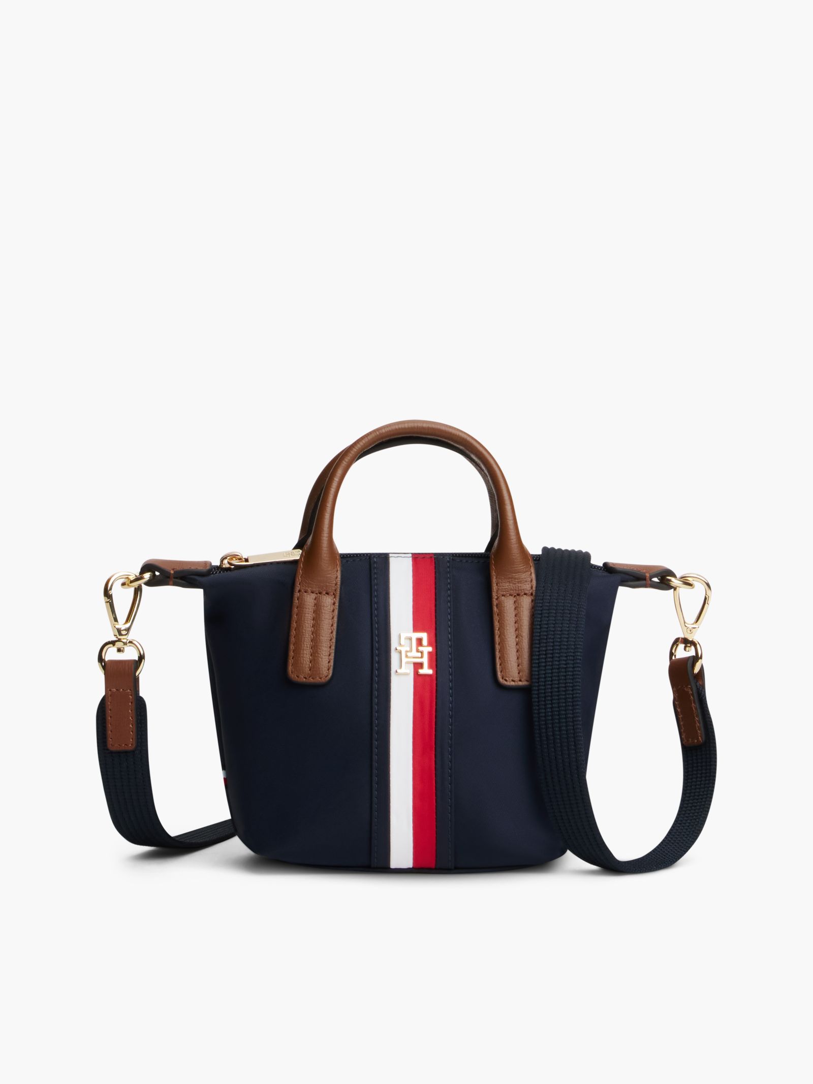 Tommy Hilfiger Popette Crossbody Shopper met Signature Streep