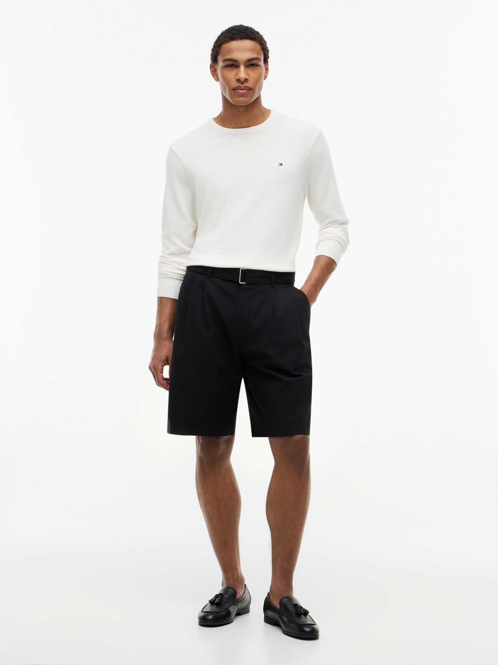 Tommy Hilfiger River Linnenmix relaxed straight chino short