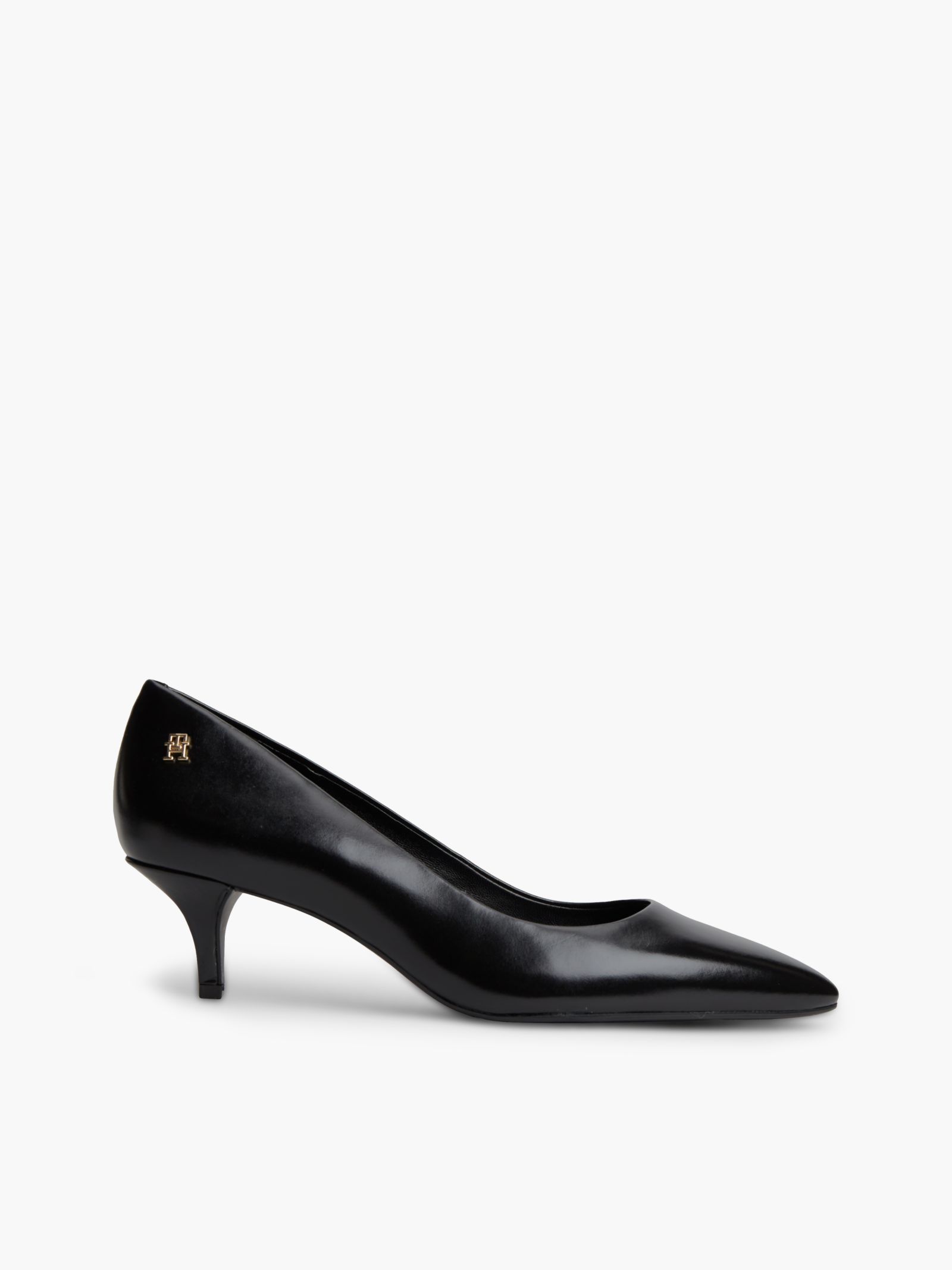 Tommy Hilfiger leren pump met kittenhak