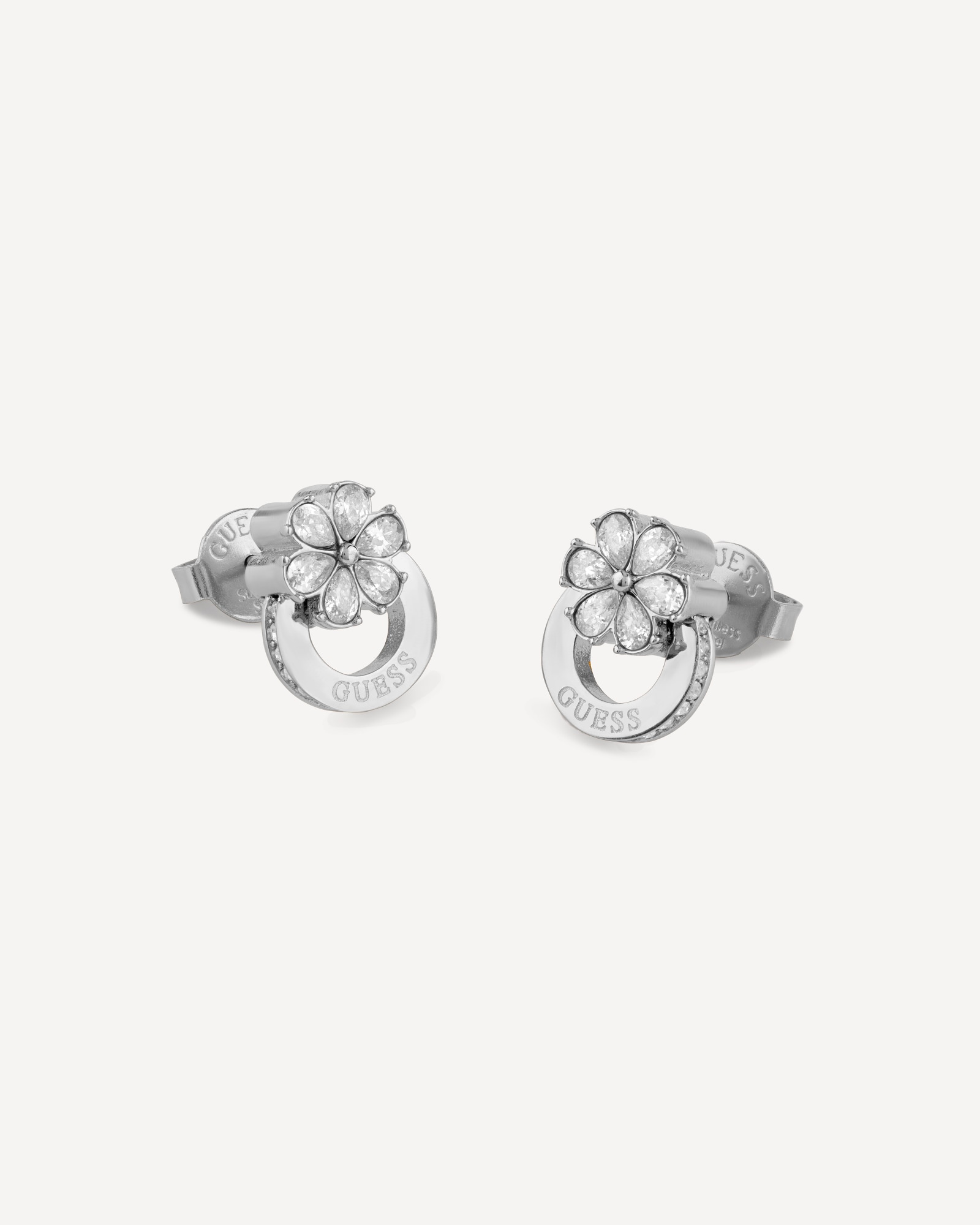 Guess Oorbellen Lily in zilver