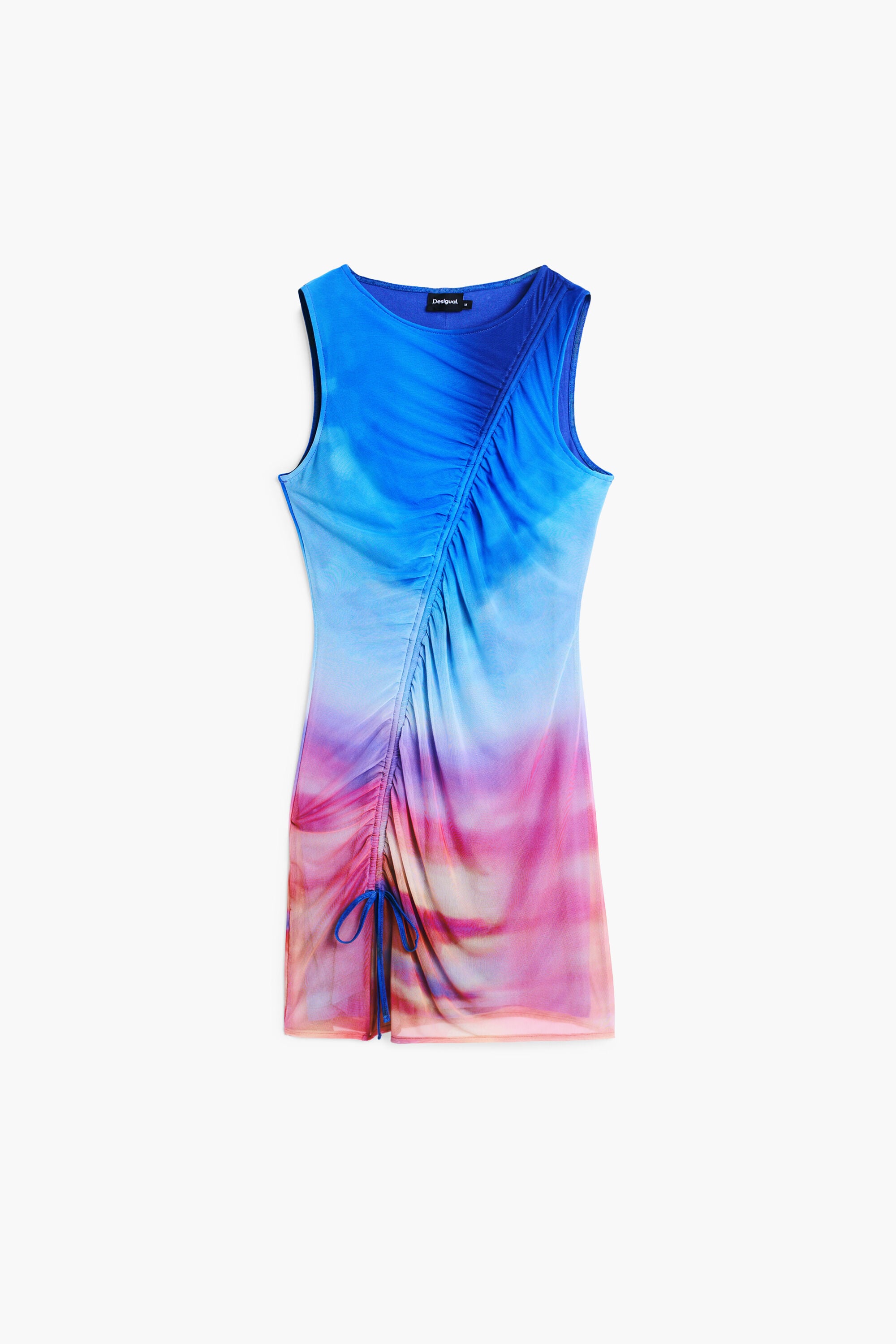 Desigual Mouwloze gedrapeerde jurk
