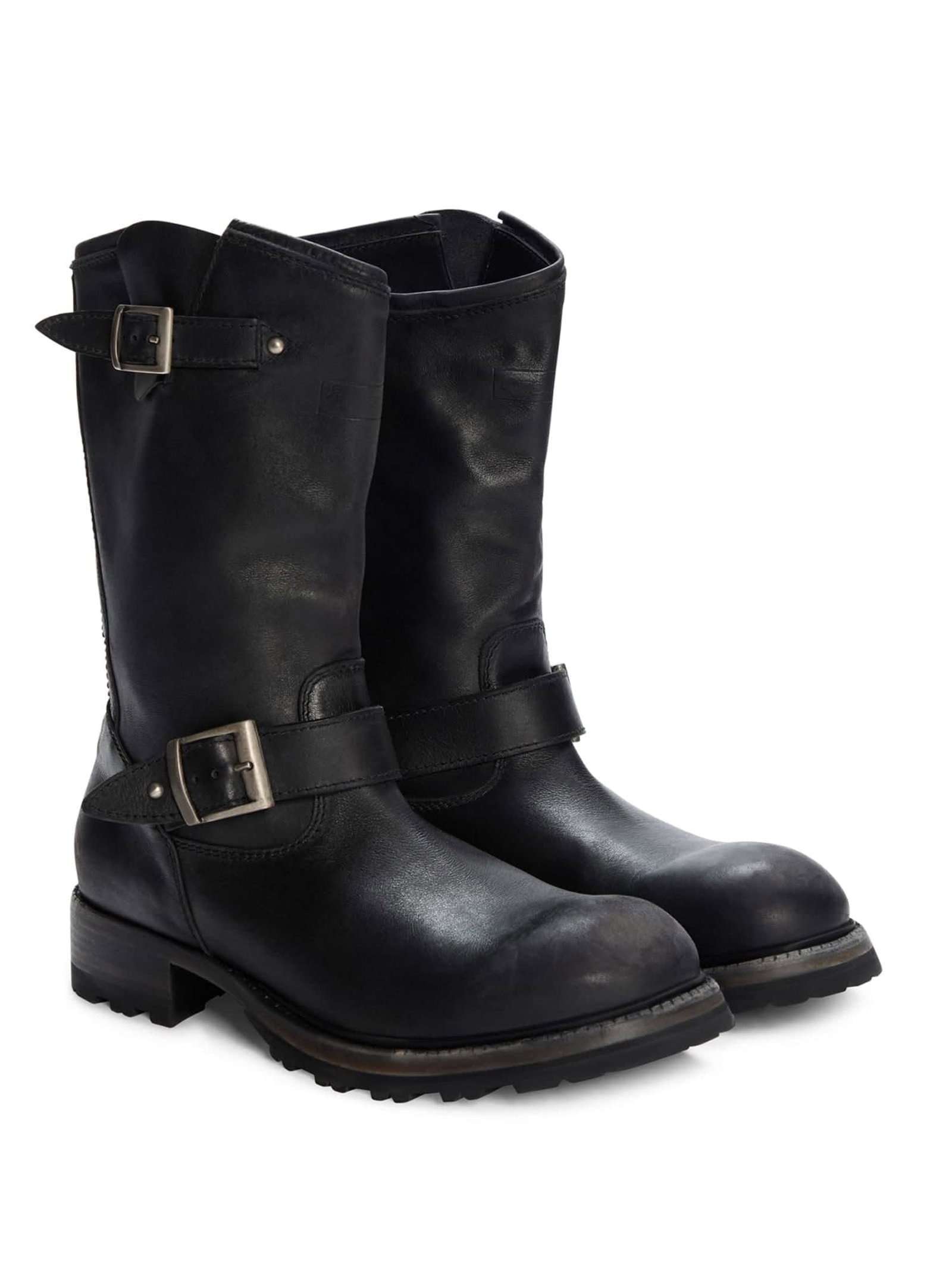 Guess Laarzen Van Echt Leer for men in zwart