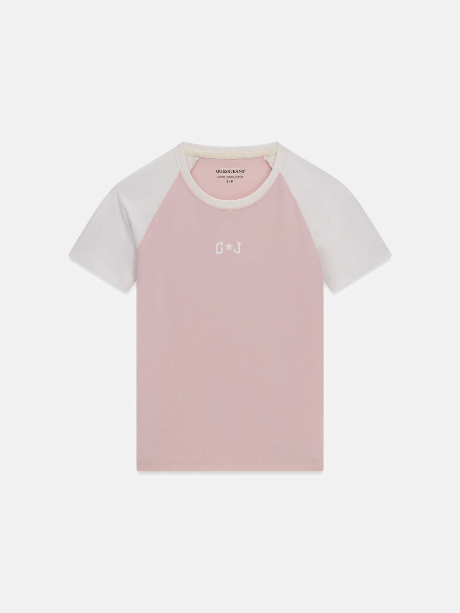 Guess Colorblock T-Shirt in roze
