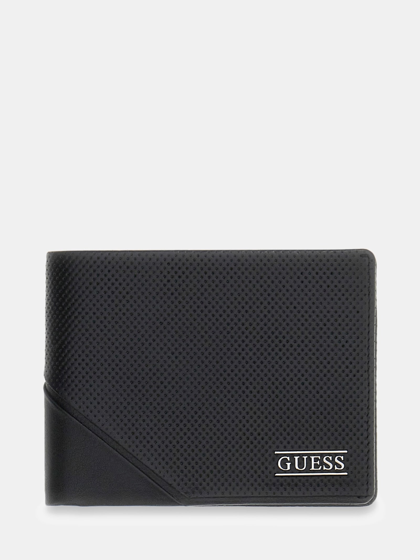 Guess Boston Portemonnee Van Echt Leer Met Logo