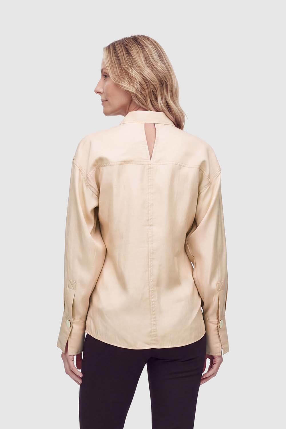 Scotch & Soda Scotch & Soda Blouse Buttoned waisted Beige dames
