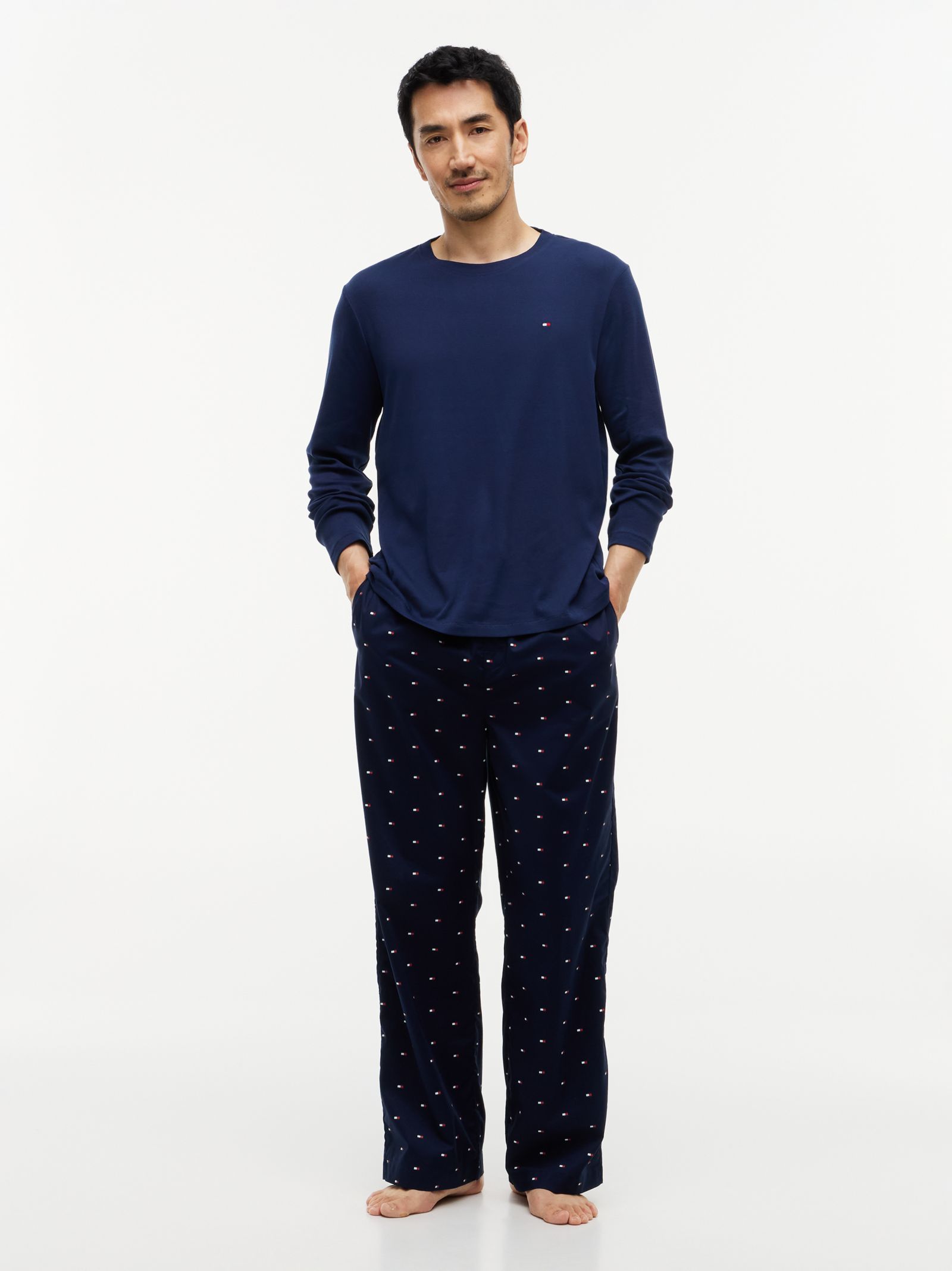 Tommy Hilfiger Signature Geweven Pyjamaset met Print