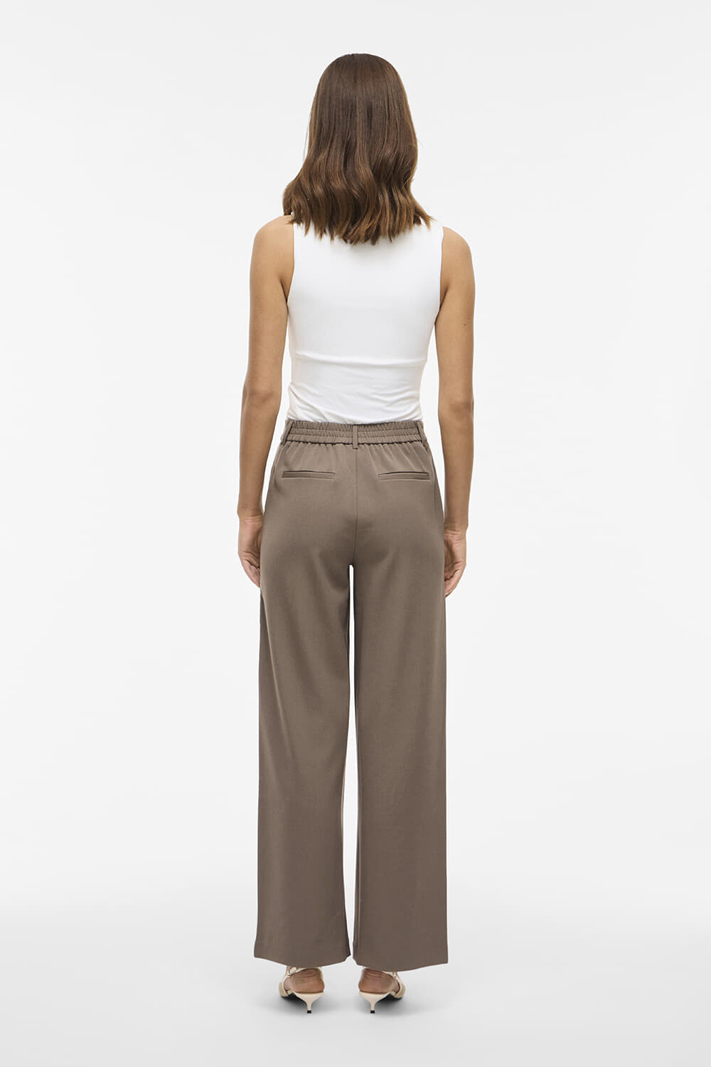Vila Broek Varone Beige dames