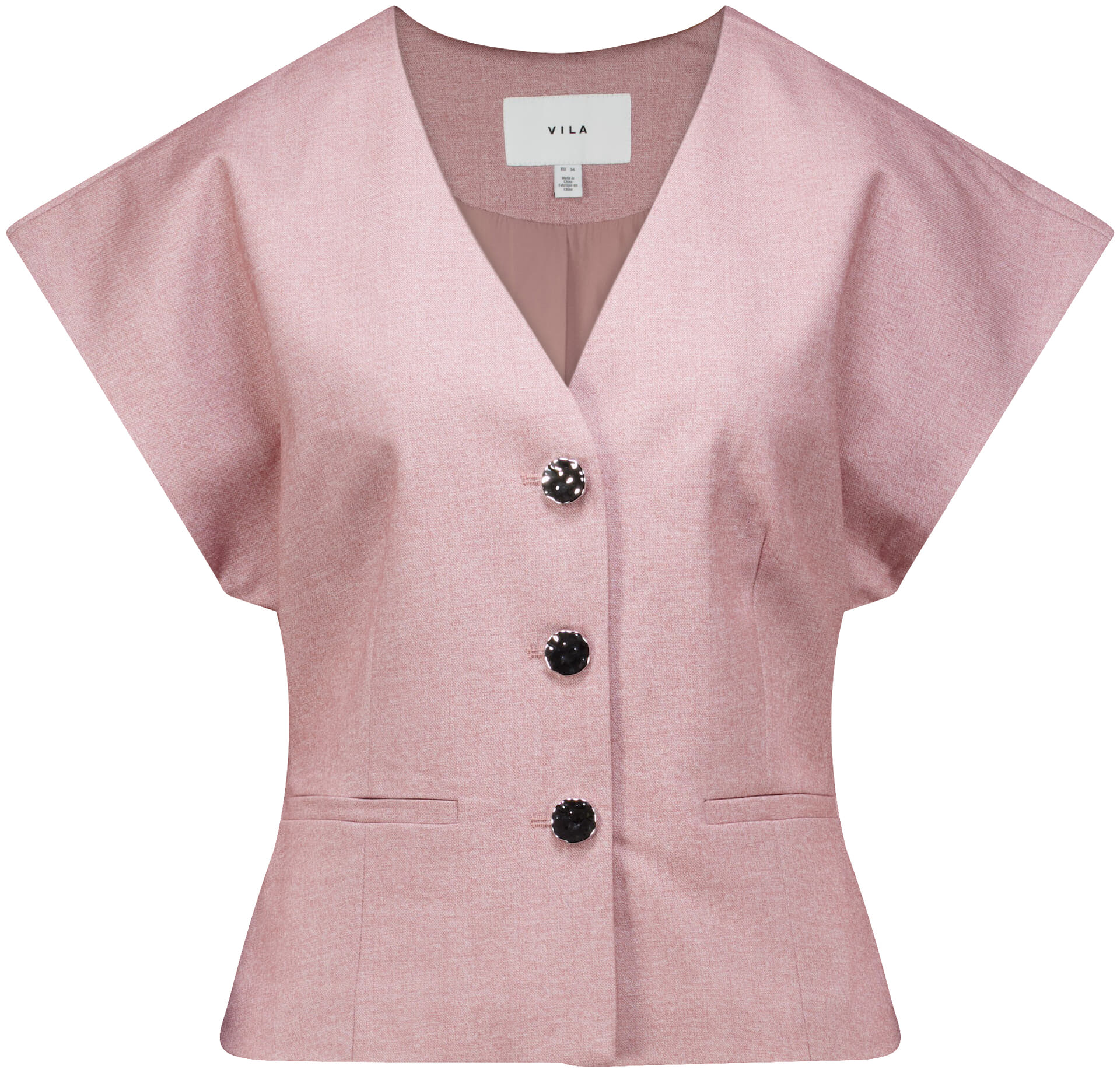 Vila Blazer Keep V-hals Roze dames