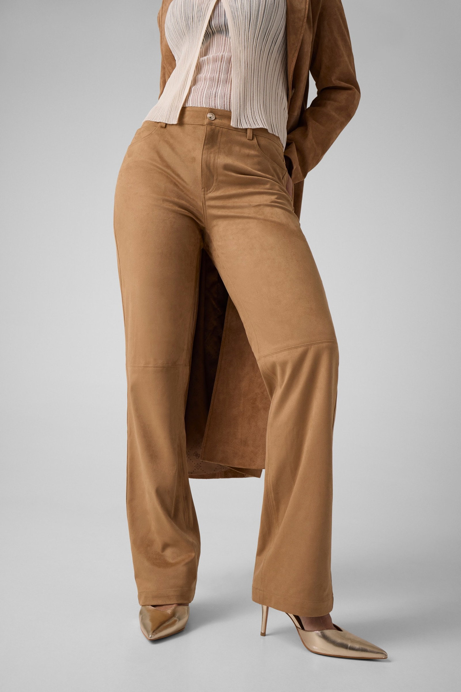 Guess Broek Met Mid-Rise Straight