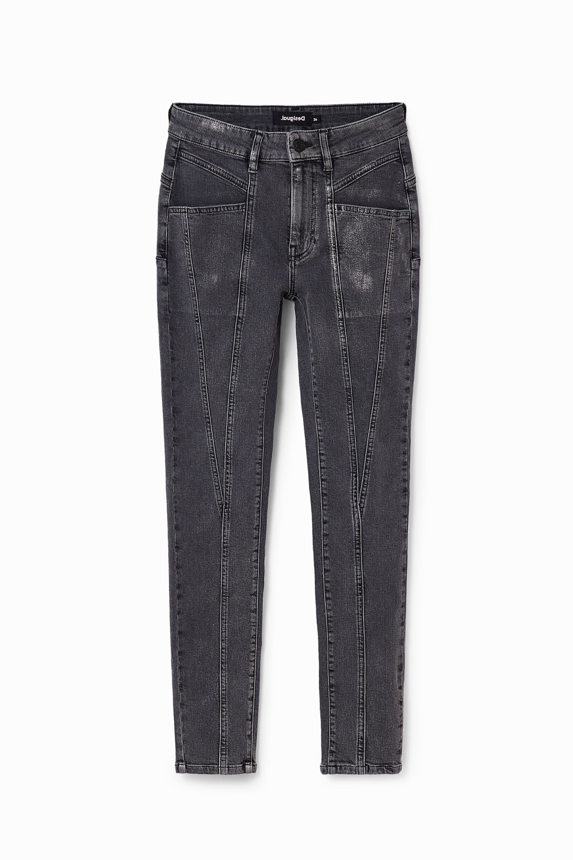 Desigual Metallic push-up skinny jeans