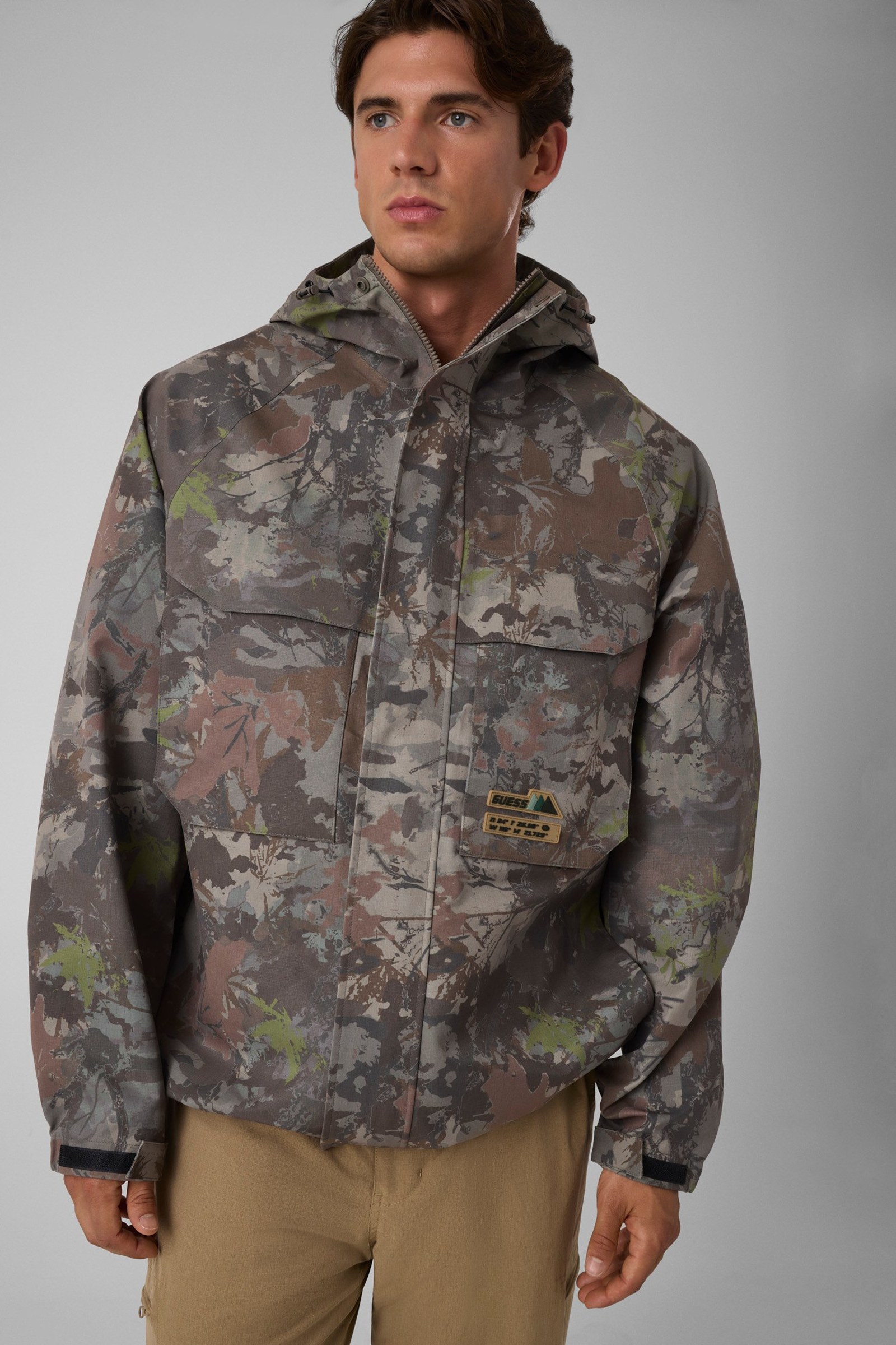Guess Jack Met Capuchon for men in multicolor