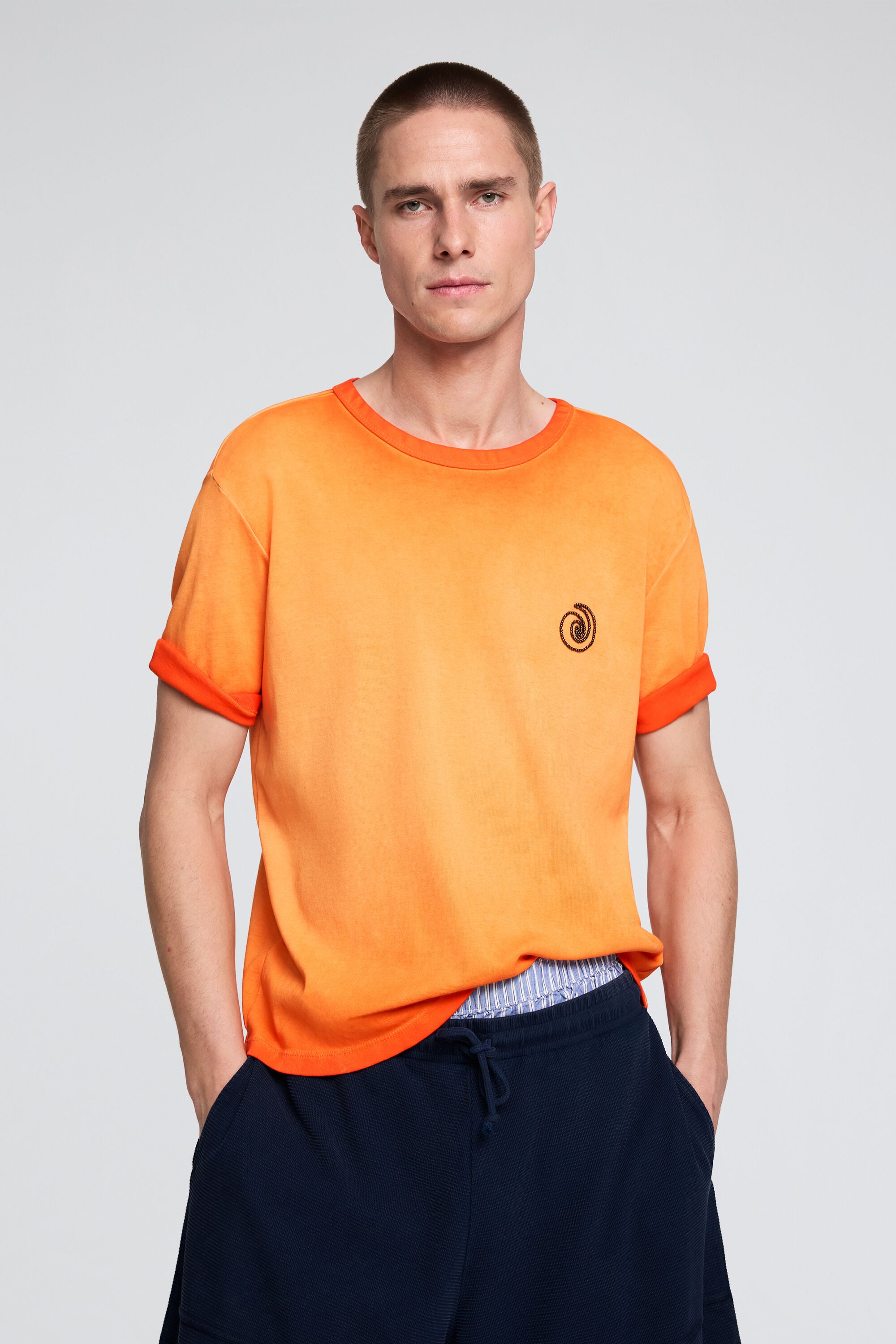 Desigual T-shirt met degradee brei