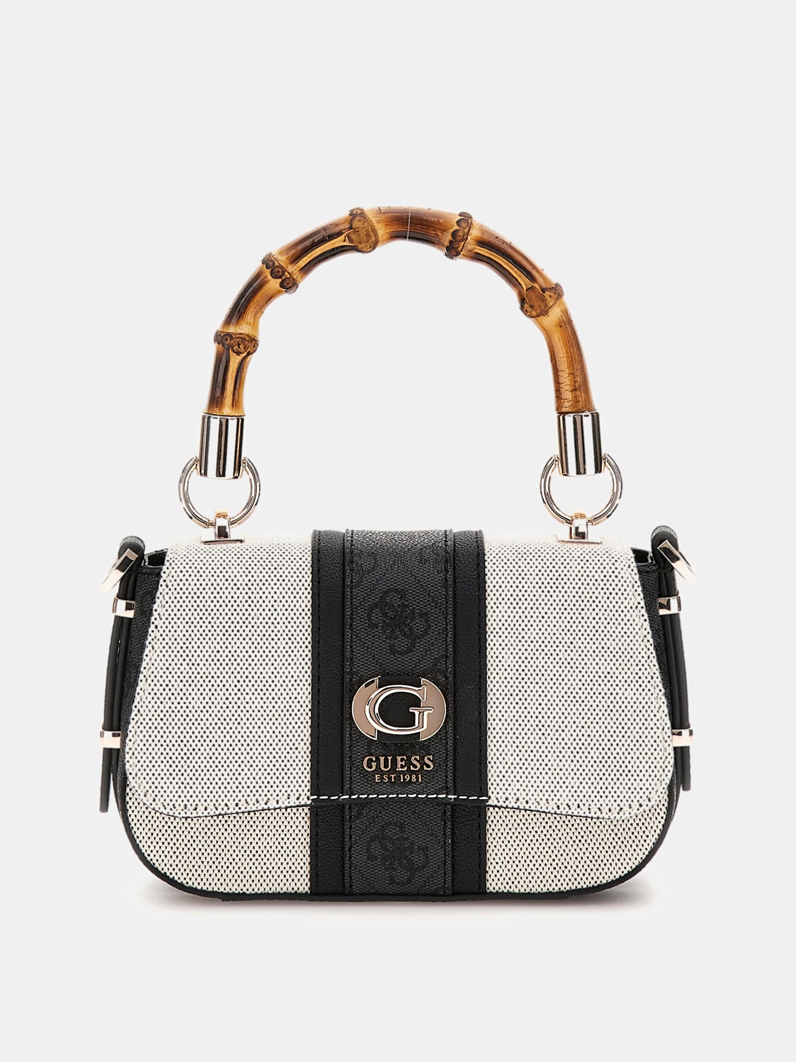 Guess Mini-Handtas Karima 4G-Logo in beige