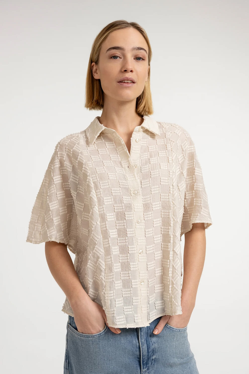 Yaya Blouse Beige dames in beige