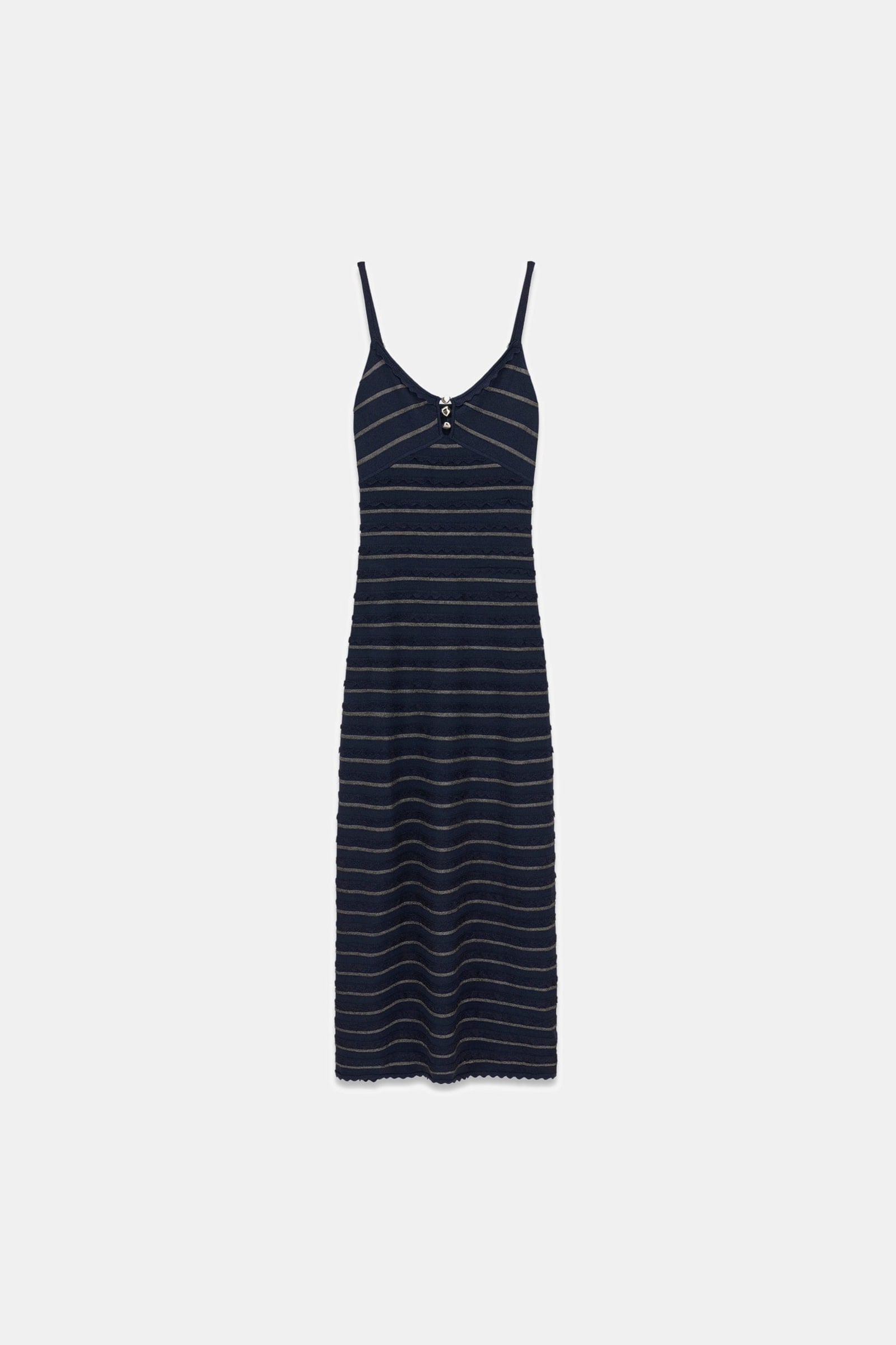 Guess Lurex Lang Dress in blauw