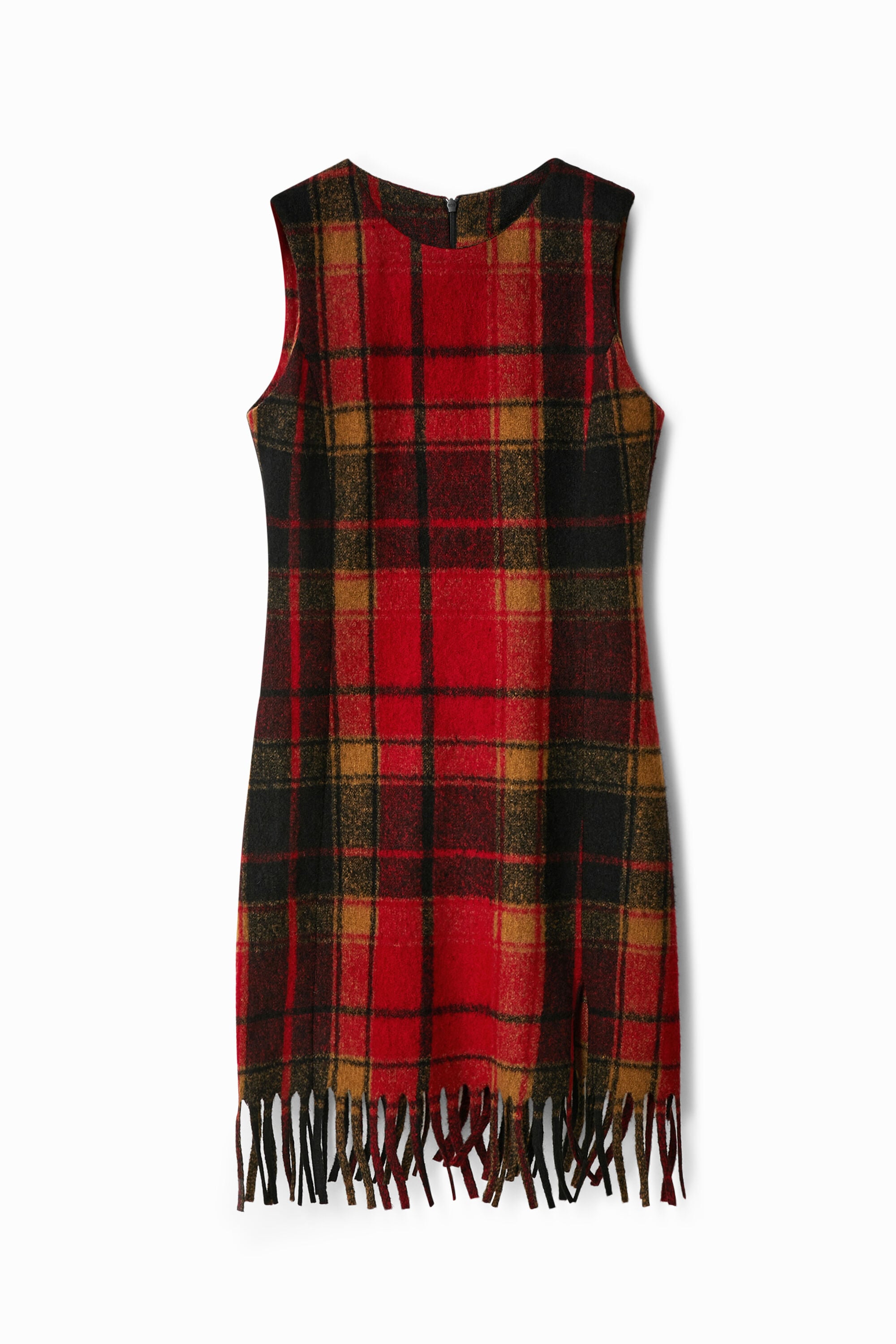 Desigual Korte geruite slim fit jurk